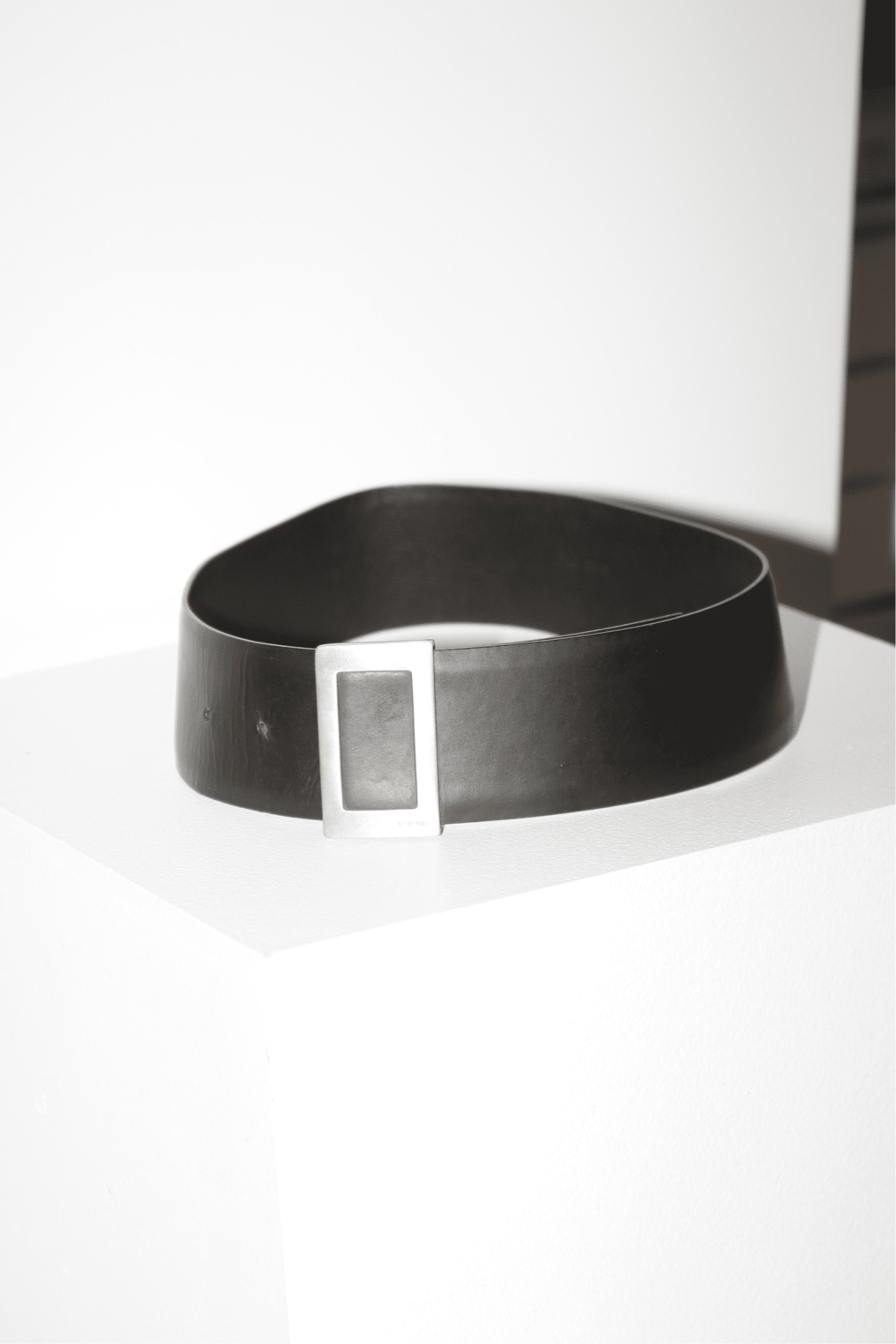 PRADA / LEATHER WIDE BELT