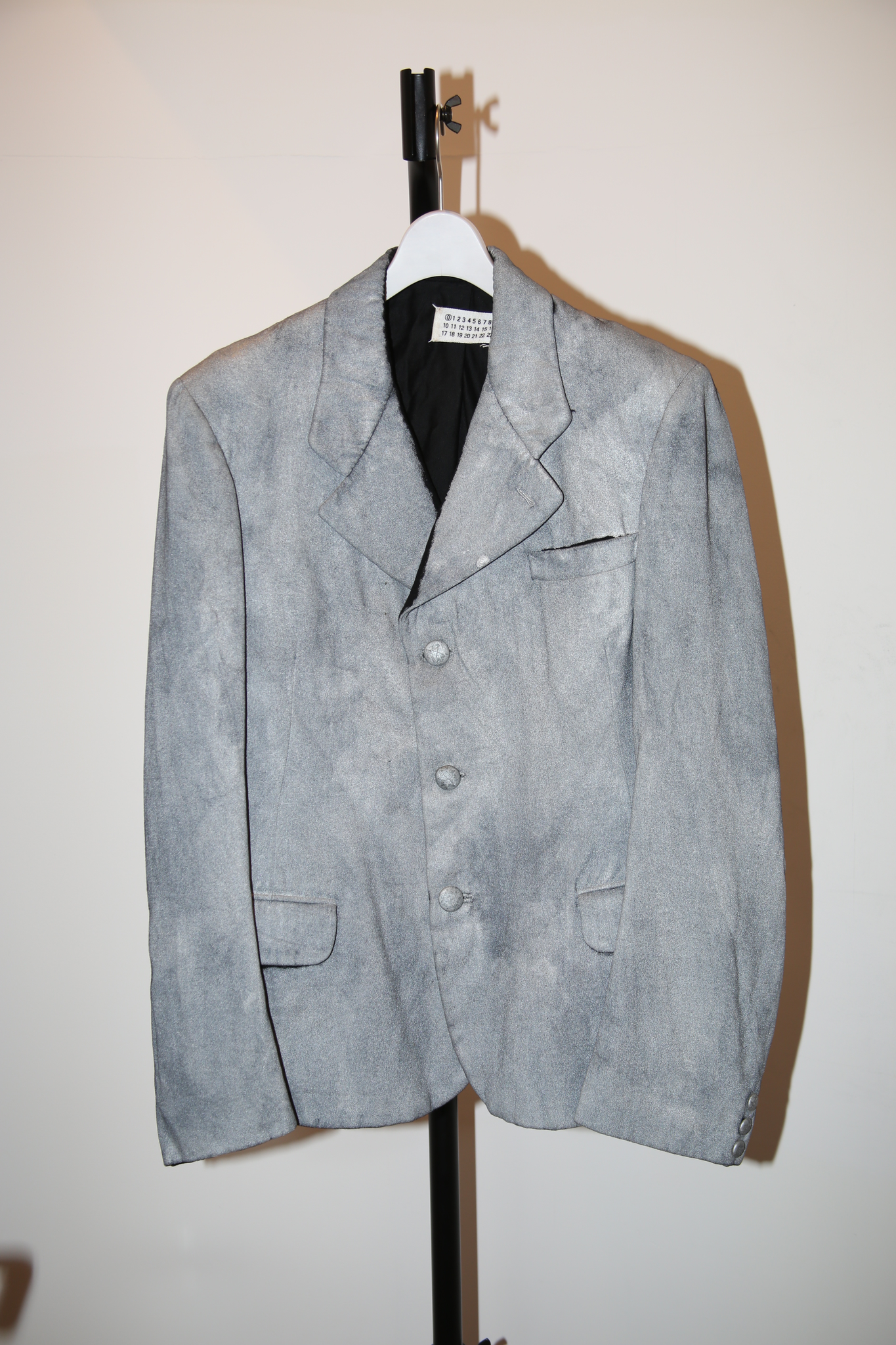1997- MAISON MARTIN MARGIELA / ARTISANAL SILVER PAINTED TAILORED
