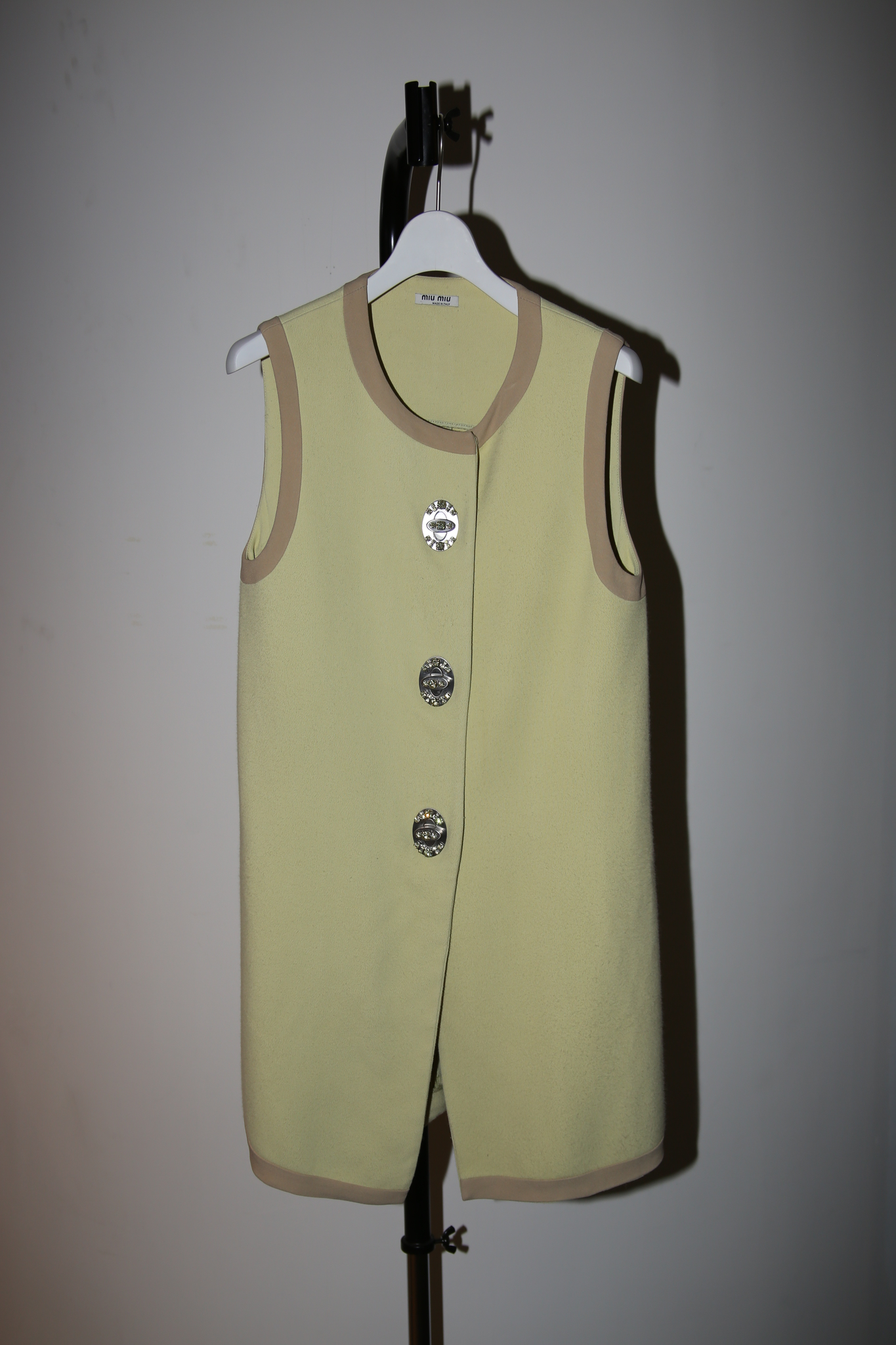 2009 MIU MIU / WAISTCOAT DRESS WITH INDUSTRIAL BIJOU TURN LOCK