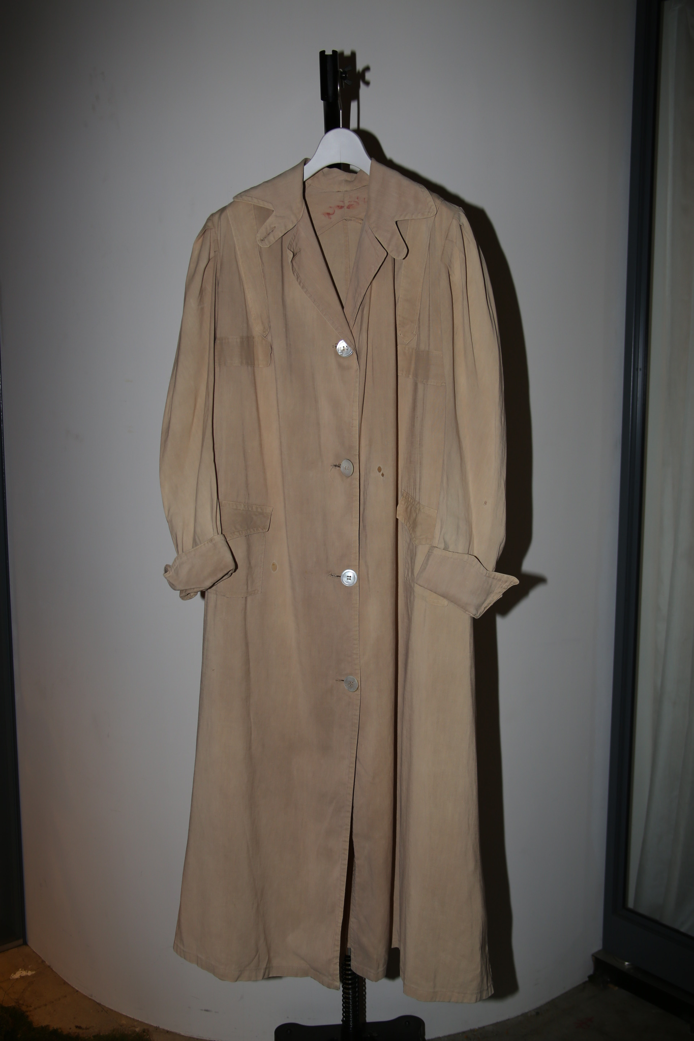 1920 ANTIQUES / LINEN DUSTER COAT WITH PUFF SLEEVE – fernweh