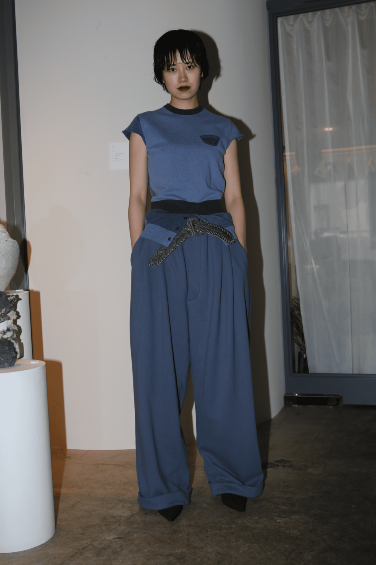 MERYLL ROGGE / DRAWSTRING CHINO IN SWEATSHIRT
