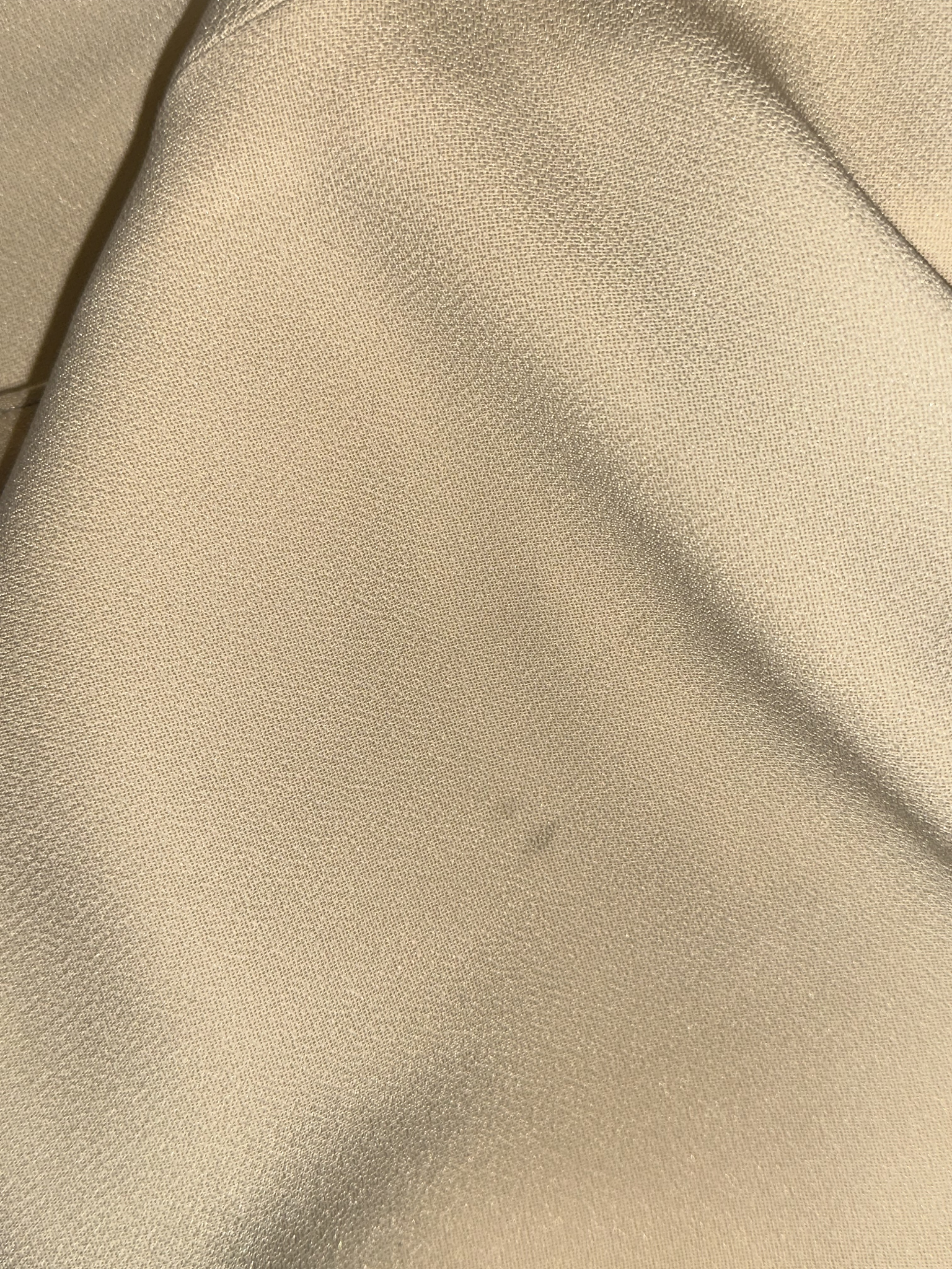 1970 JEAN VARON / VOLUME SLEEVE DRESS IN MOSS CREPE