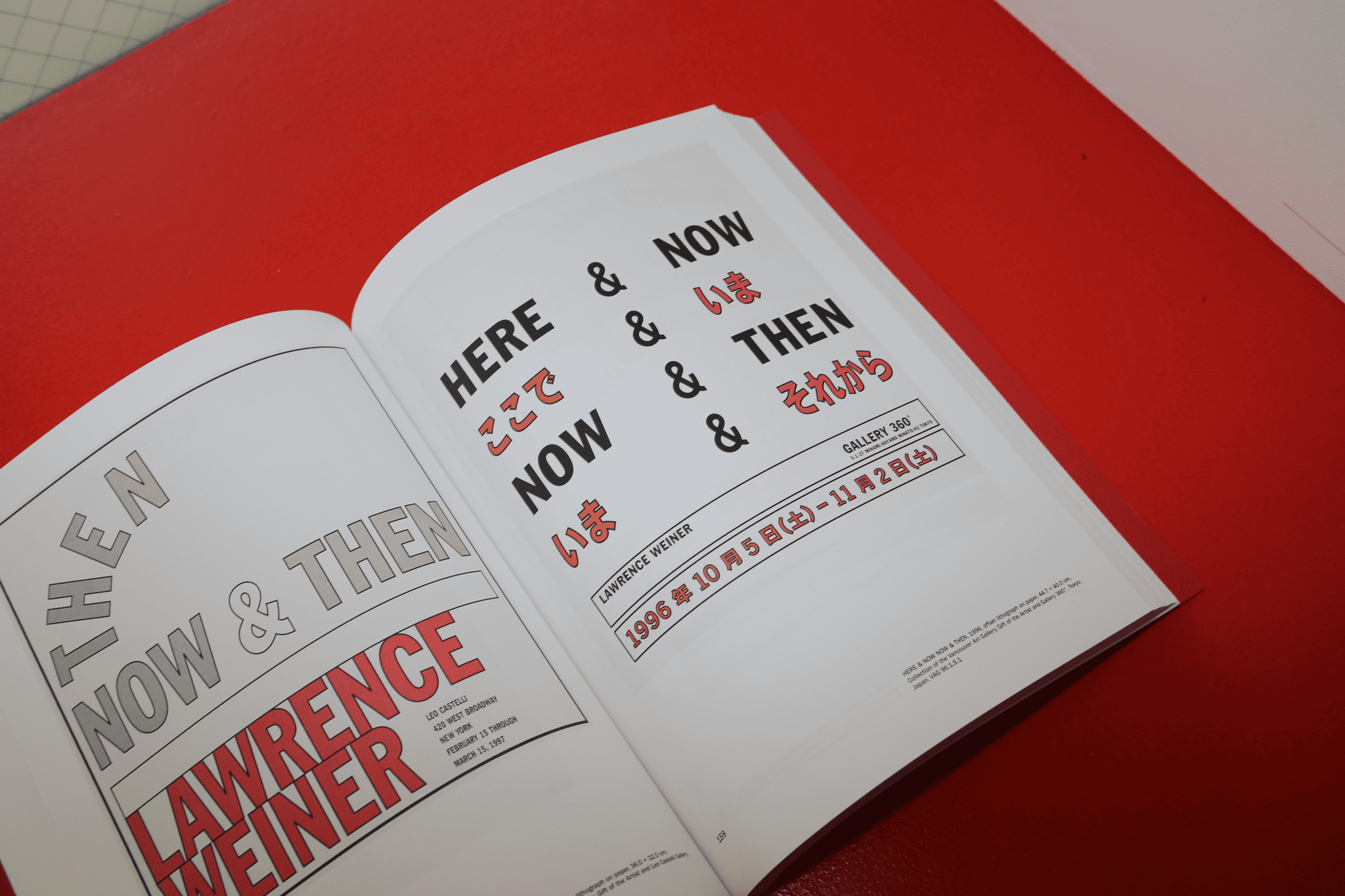 Lawrence Weiner / OF & ABOUT POSTERS: THE LAWRENCE WEINER POSTER ARCHIVE (1965-2021)