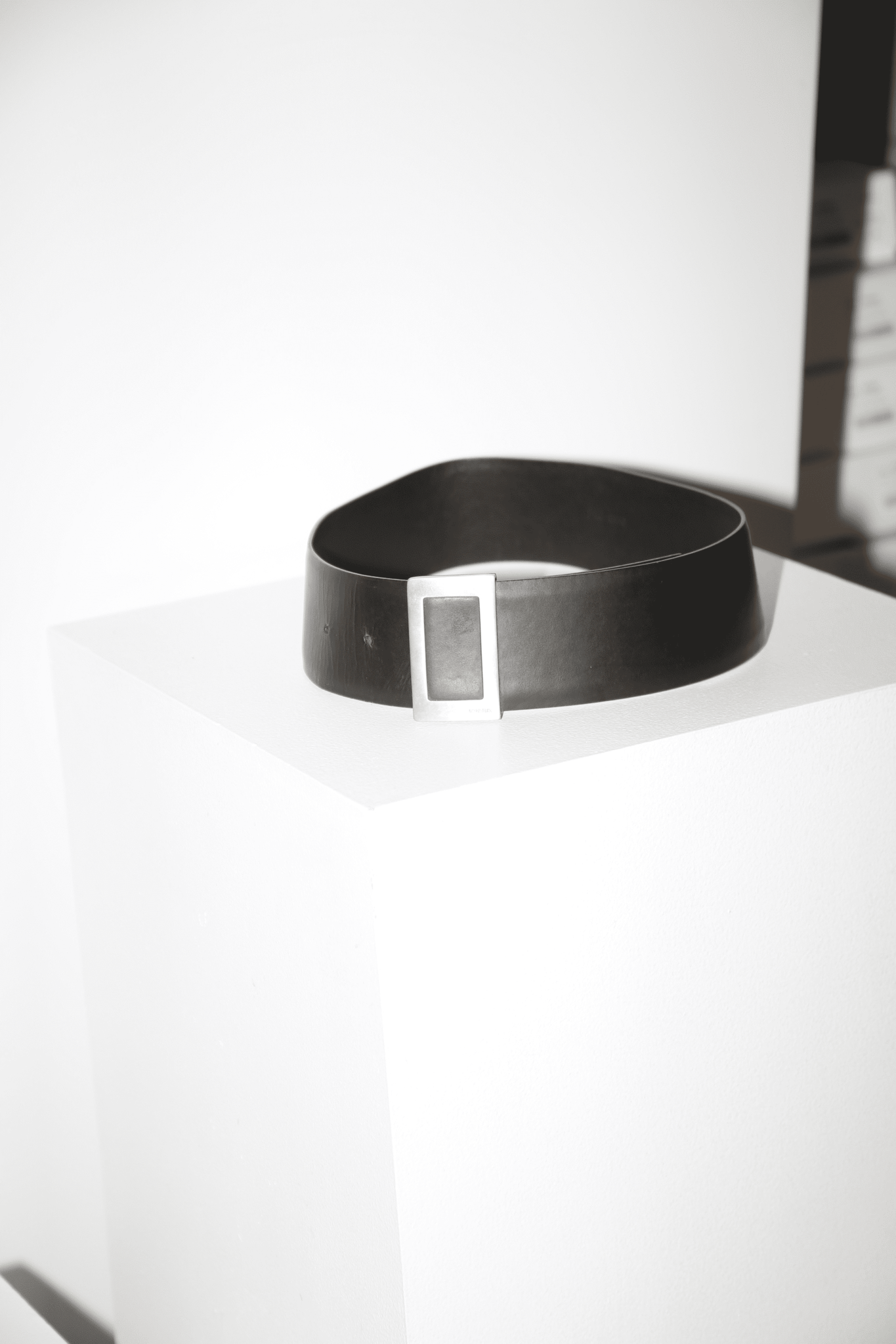 PRADA / LEATHER WIDE BELT