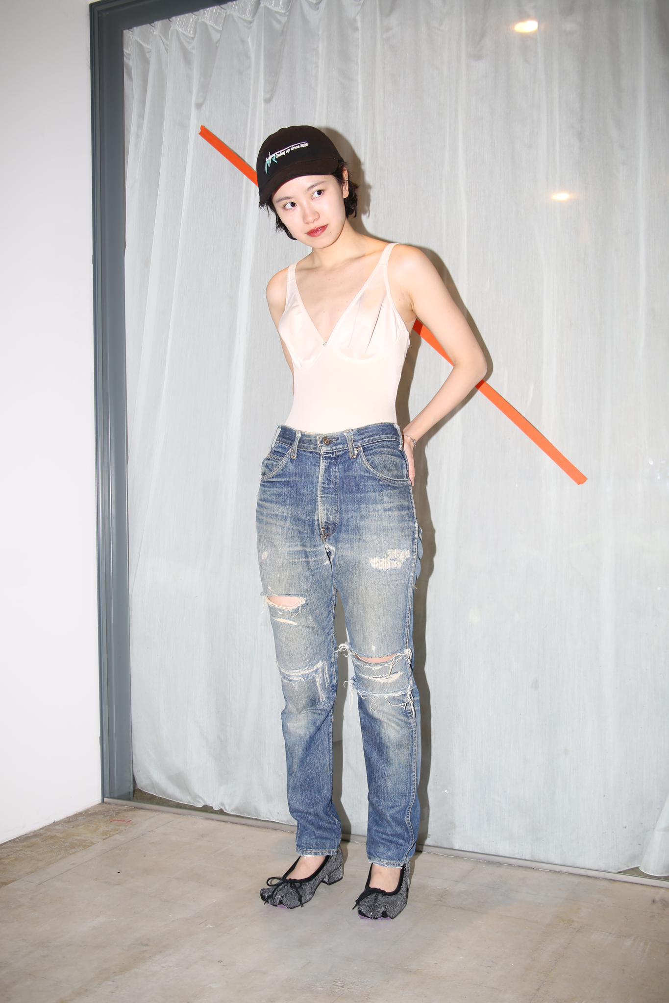 MERYLL ROGGE / COTTON TWILL CAP WITH EMBROIDERY