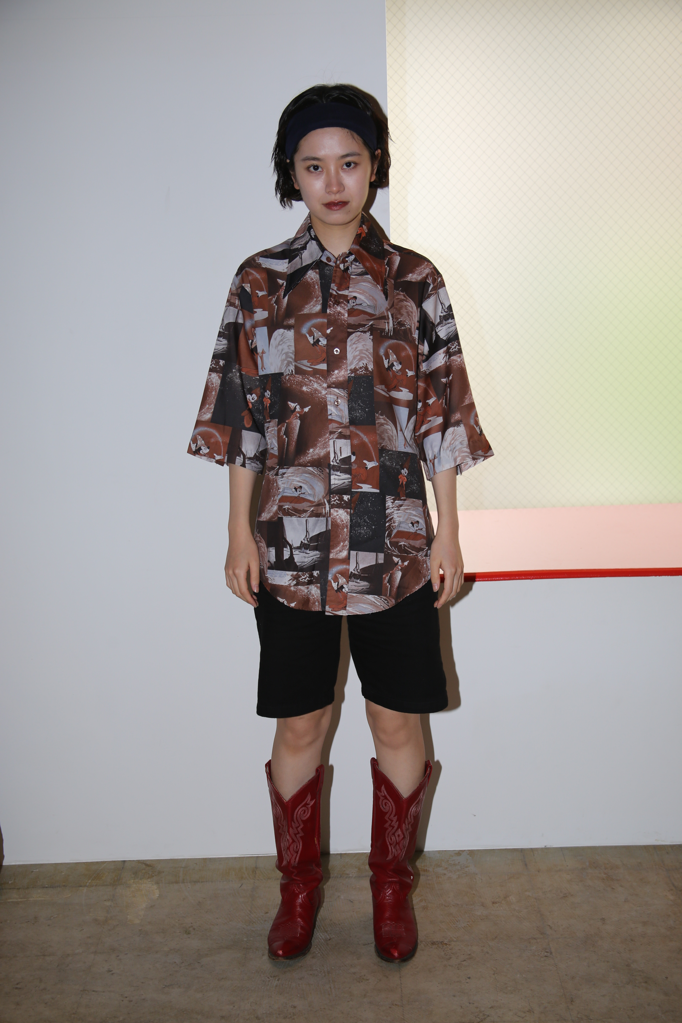 1970 KENINGHTON / MICKEY PRINT MENS SHIRT