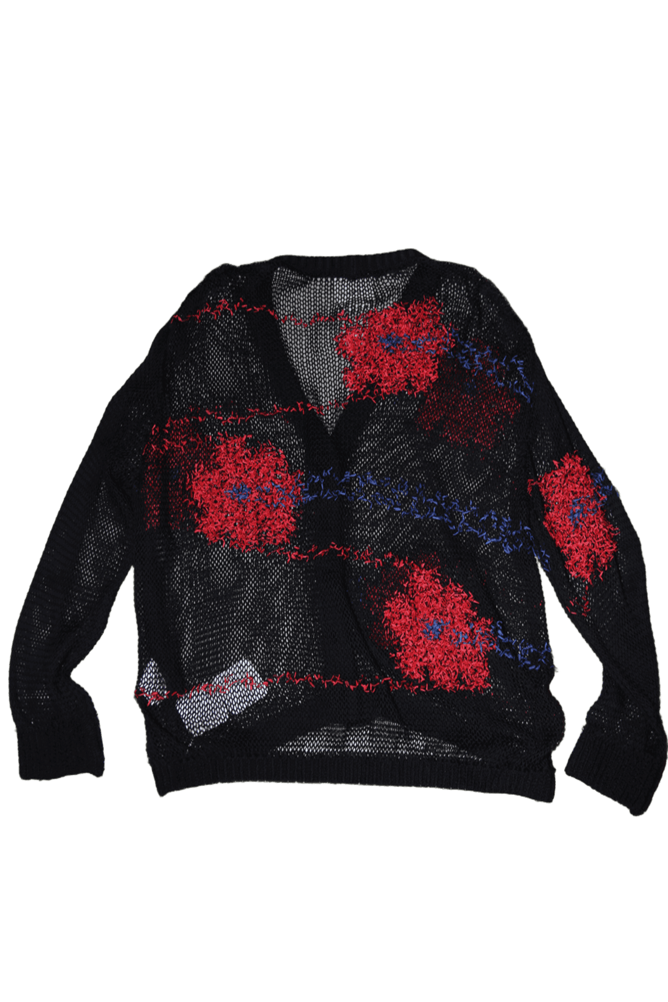 KOTA GUSHIKEN / FLOATING FLOWER WASHI CARDIGAN IN BLACK