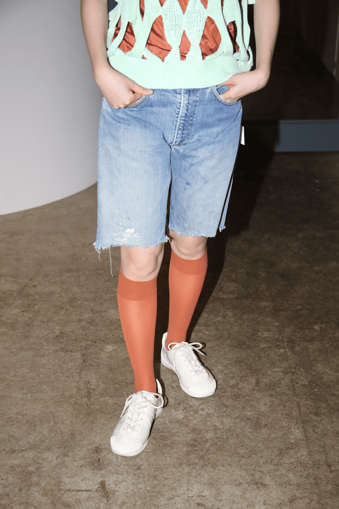 1970 LEVIS / 505 BIG E: CUT OFF DENIM SHORTS