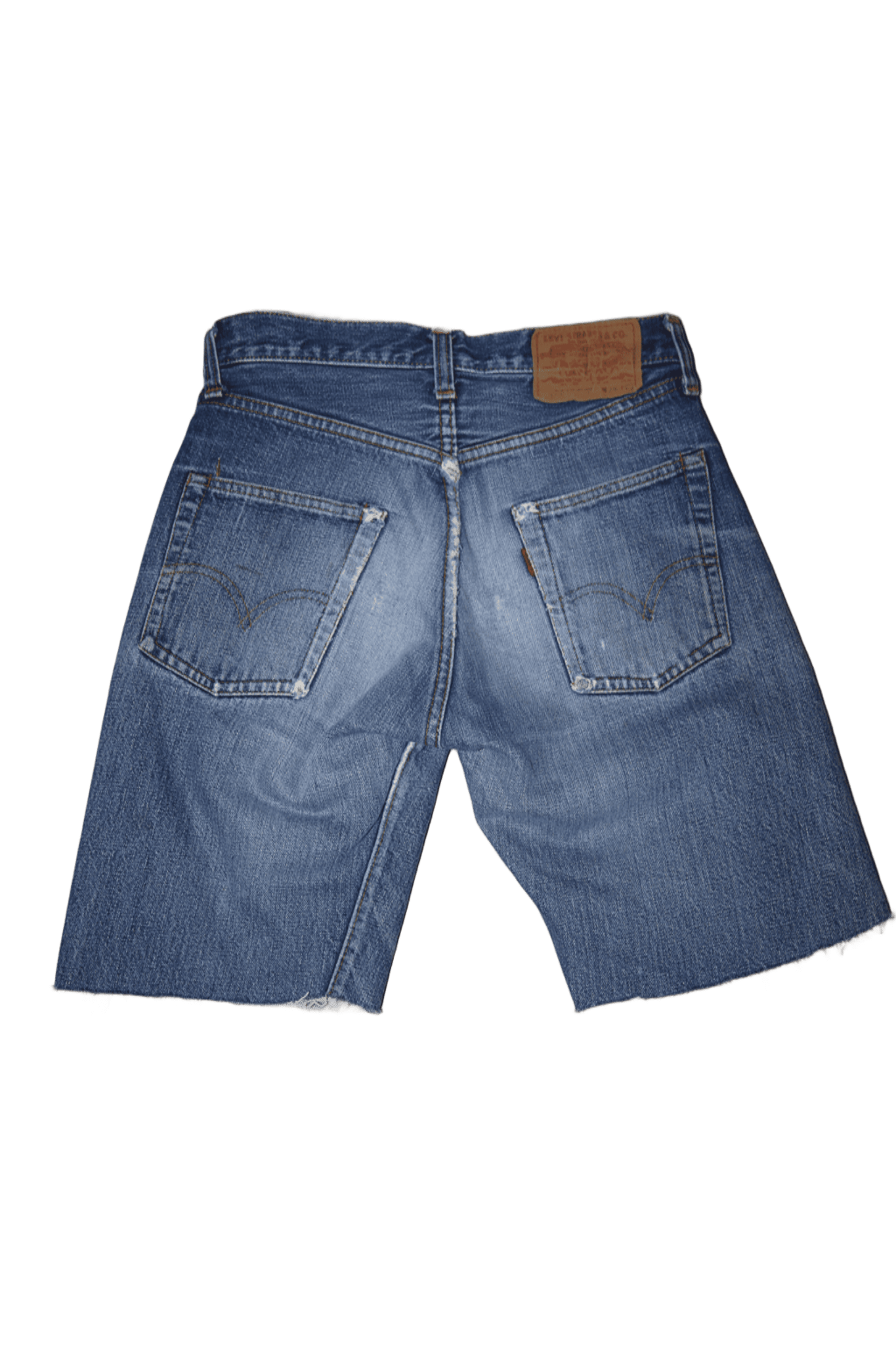 1970 LEVIS / 501 ROKU-ROKU SINGLE: CUT OFF DENIM SHORTS