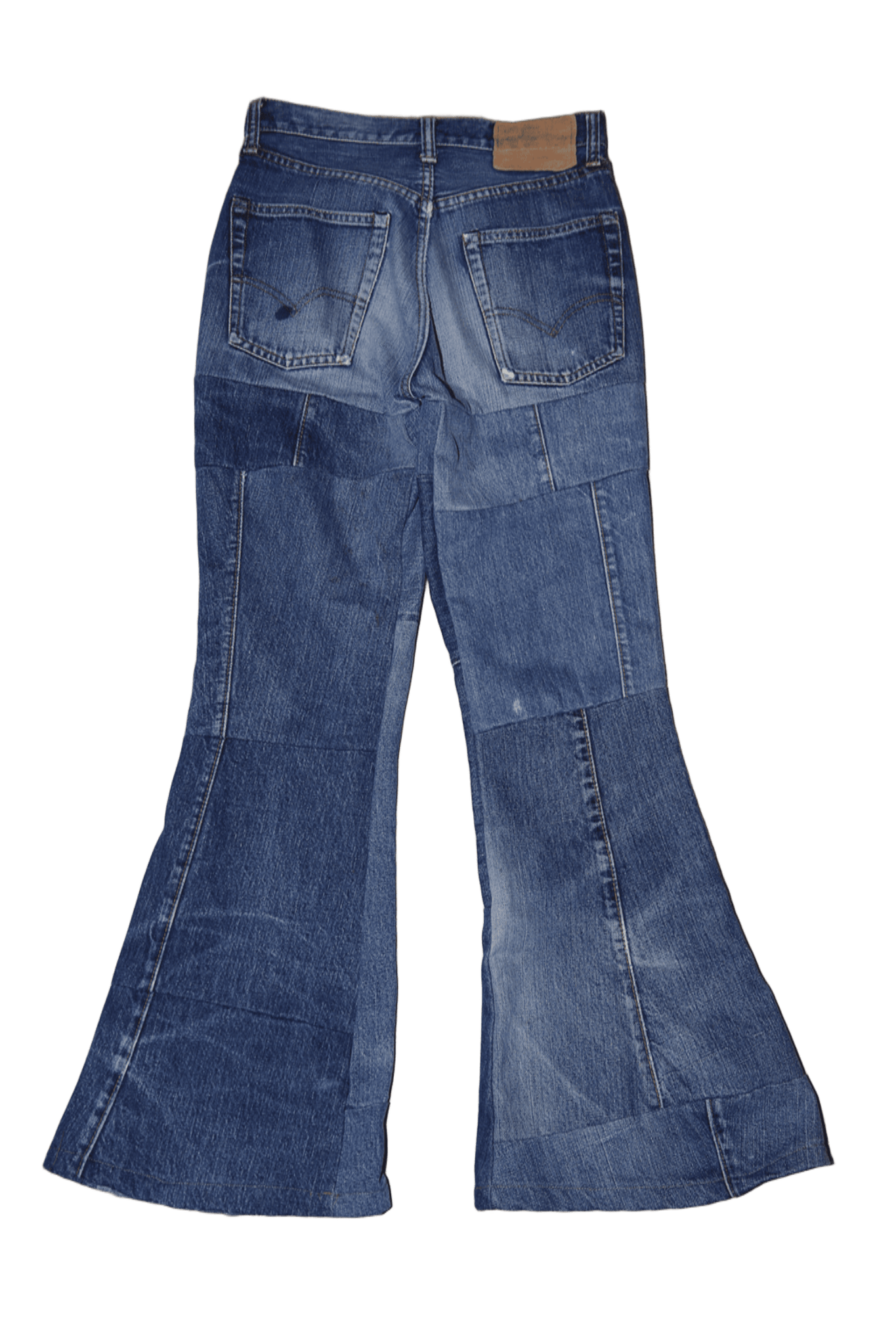 1970 LEVIS / RE CONSTRUCTION FLARE DENIM PANTS 505 SINGLE