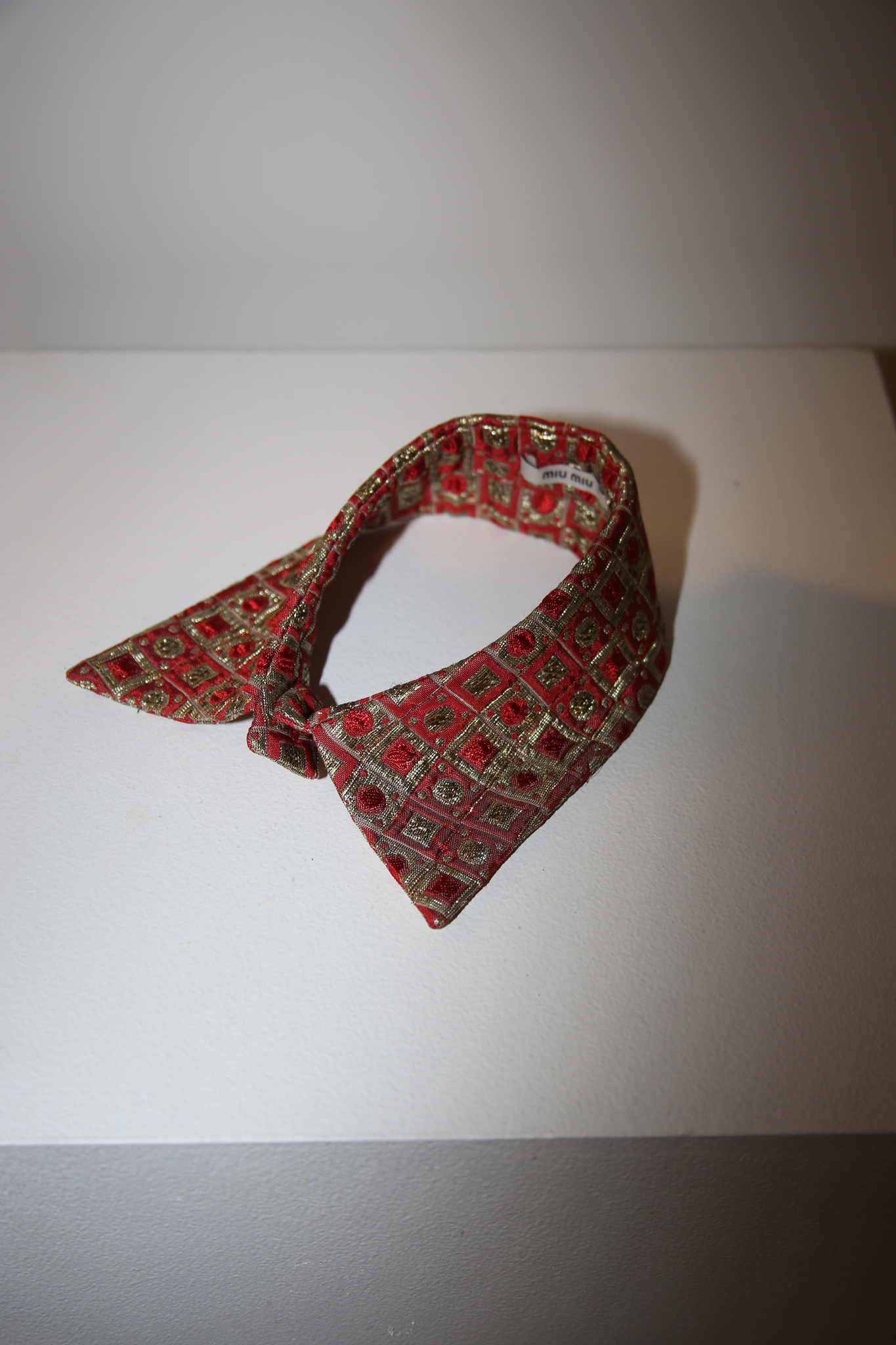 MIU MIU / DETACHABLE COLLAR IN SILK JACQUARD