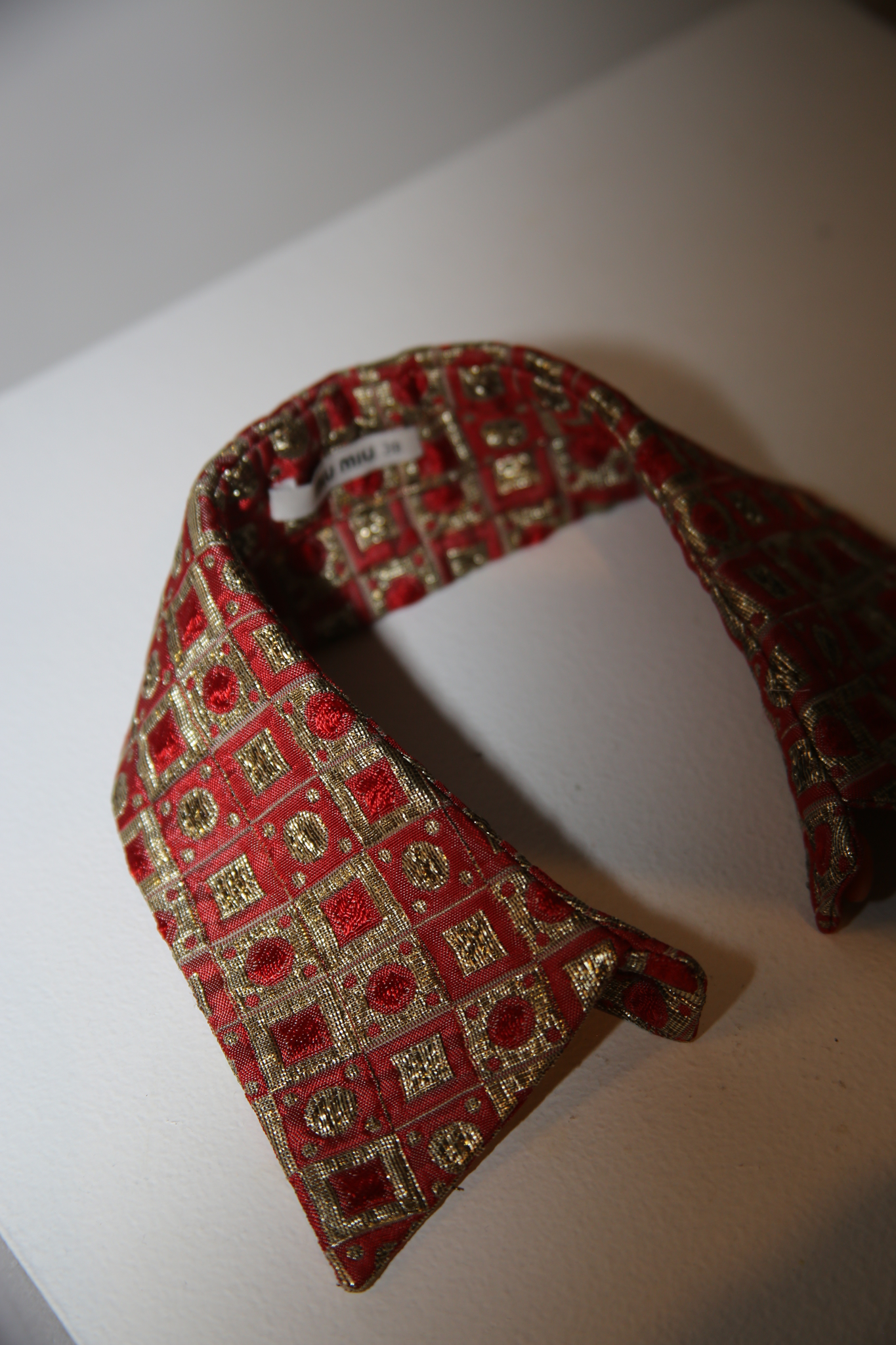 MIU MIU / DETACHABLE COLLAR IN SILK JACQUARD