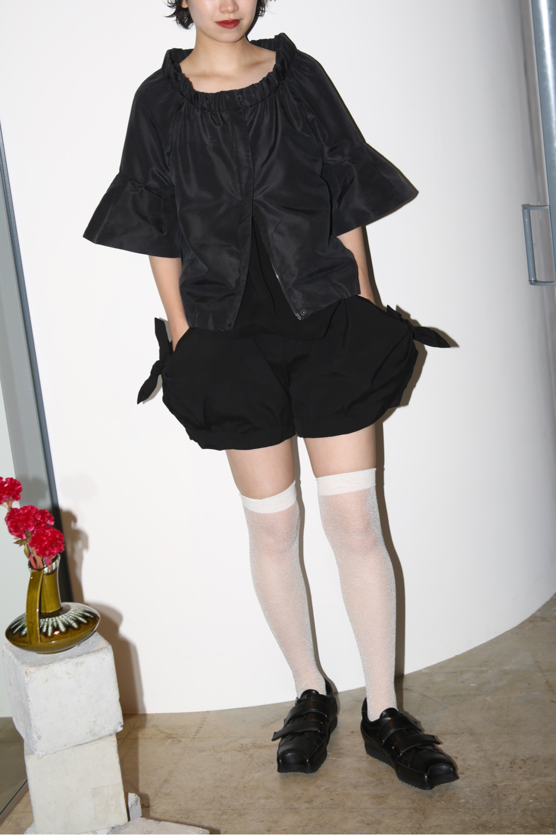 2007 PRADA / SILK TAFFETA LIGHT JACKET WITH DOUBLE ZIPPER