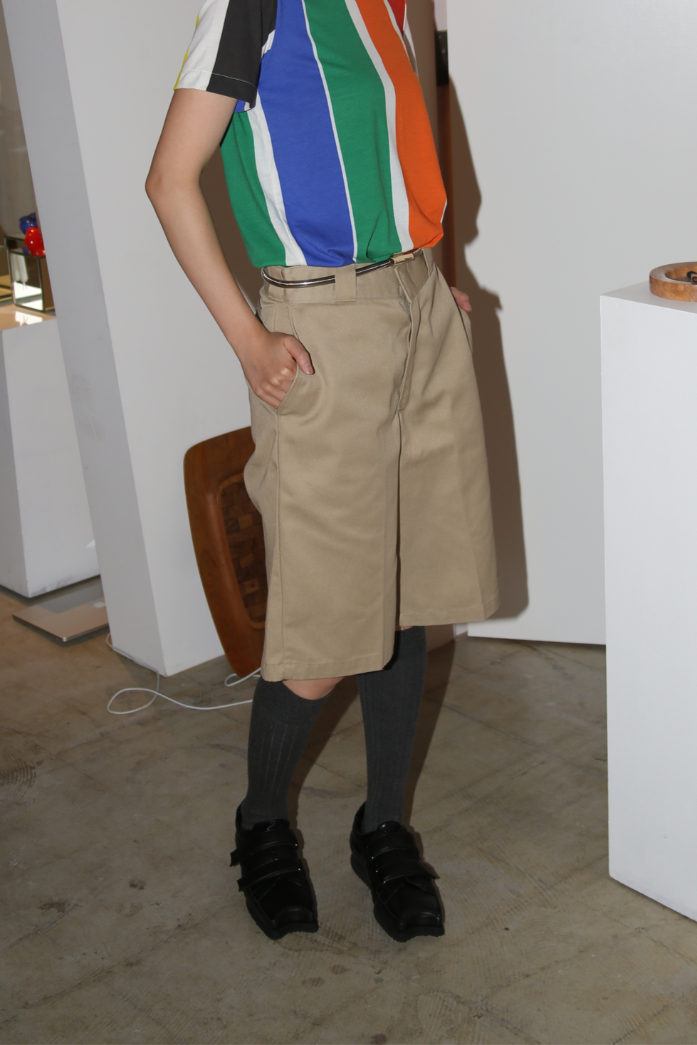 1990 DICKIES / TWILL WORK HALF PANTS IN BEIGE