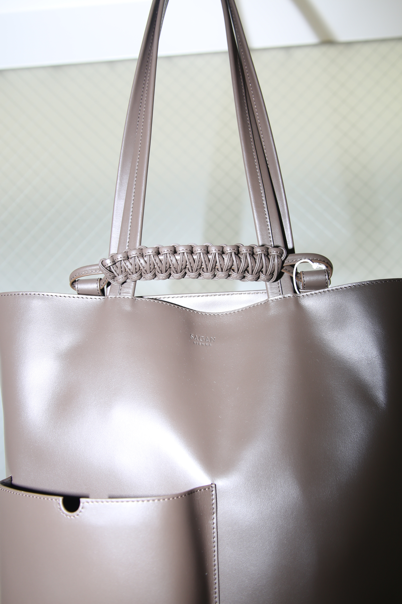 SAGAN VIENNA / PAZAR BOOK TOTE IN BROWN
