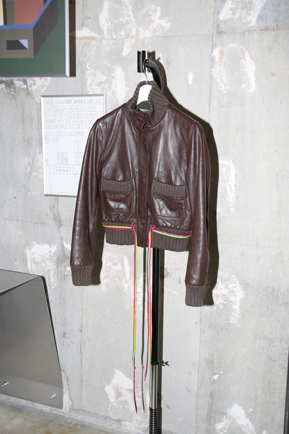 AW1999 MIU MIU / TYPE A-1 LEATHER JACKET WITH STRAP