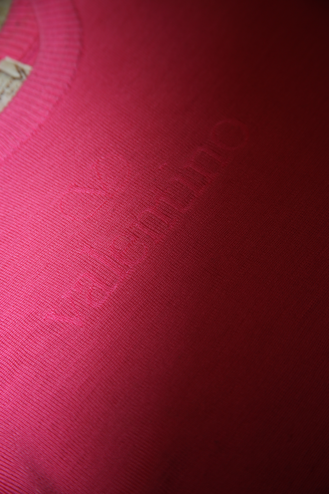 1980 VALENTINO / SKELTON LOGO JACQUARD WOOL SWEATER IN PINK