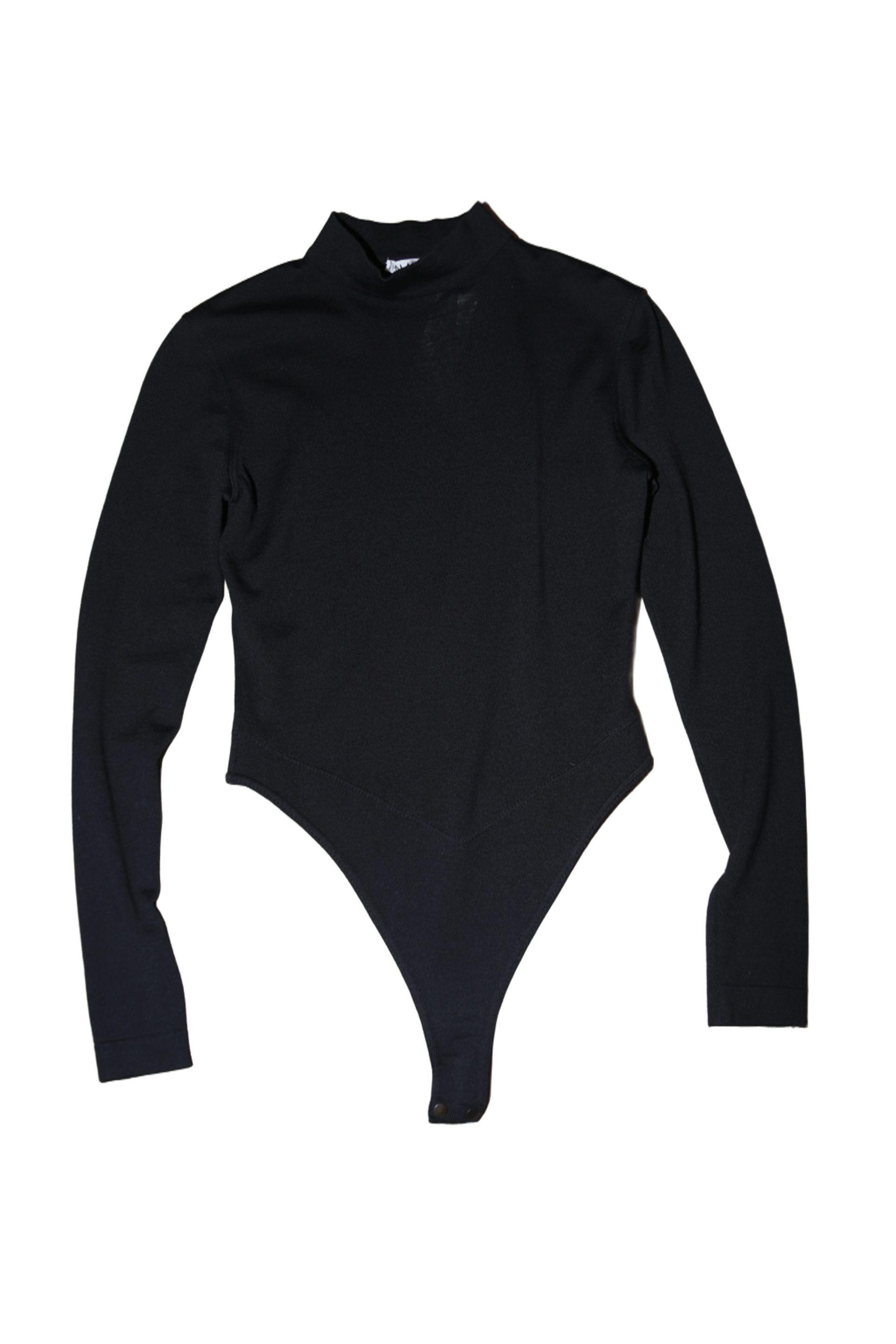 1980 ALAIA / MOCK NECK KNIT BODY SUIT IN VIRGIN WOOL