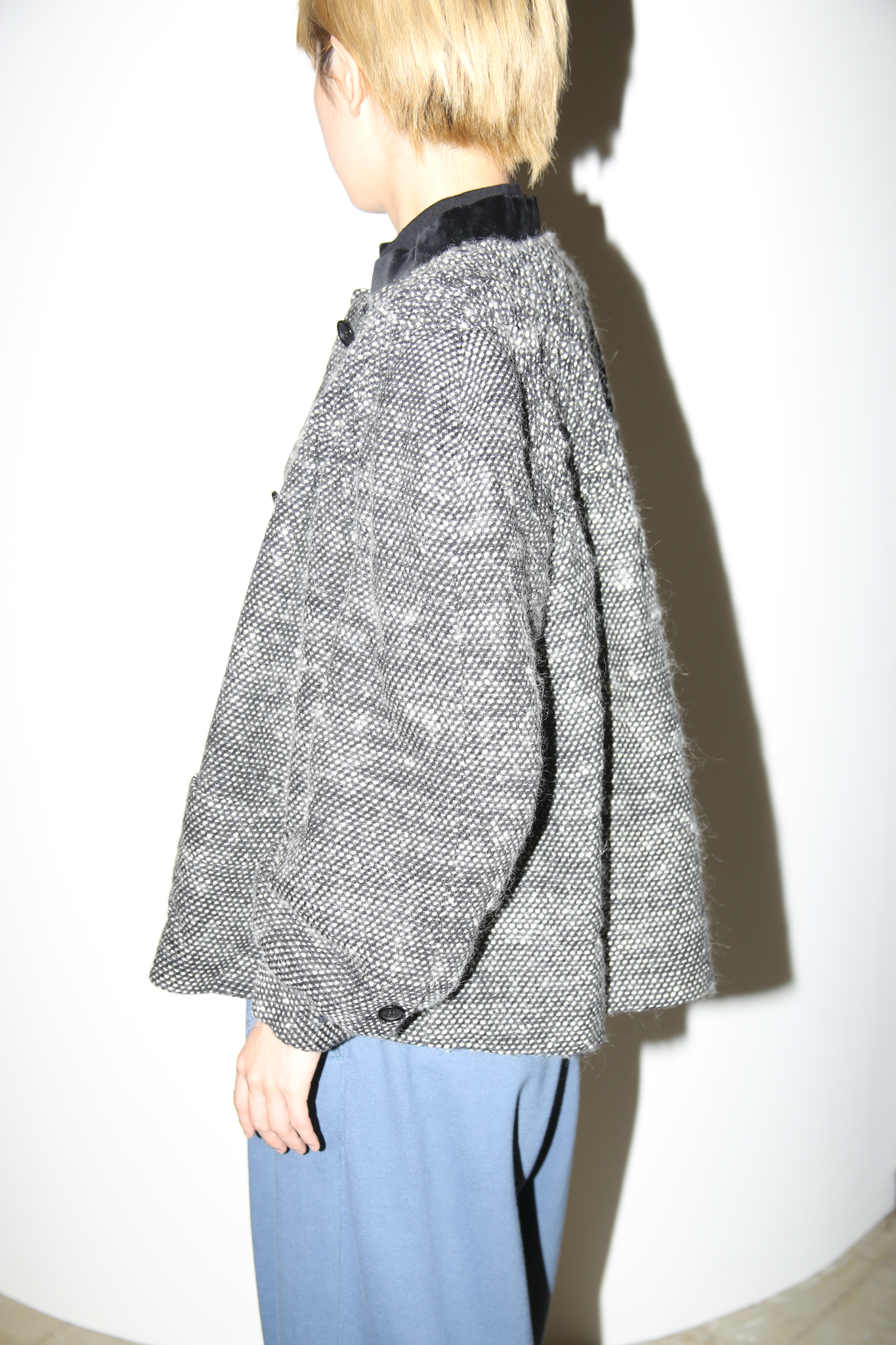 1980 BILL BLASS / GREAT TAILORING WOOL JACKET IN GREY