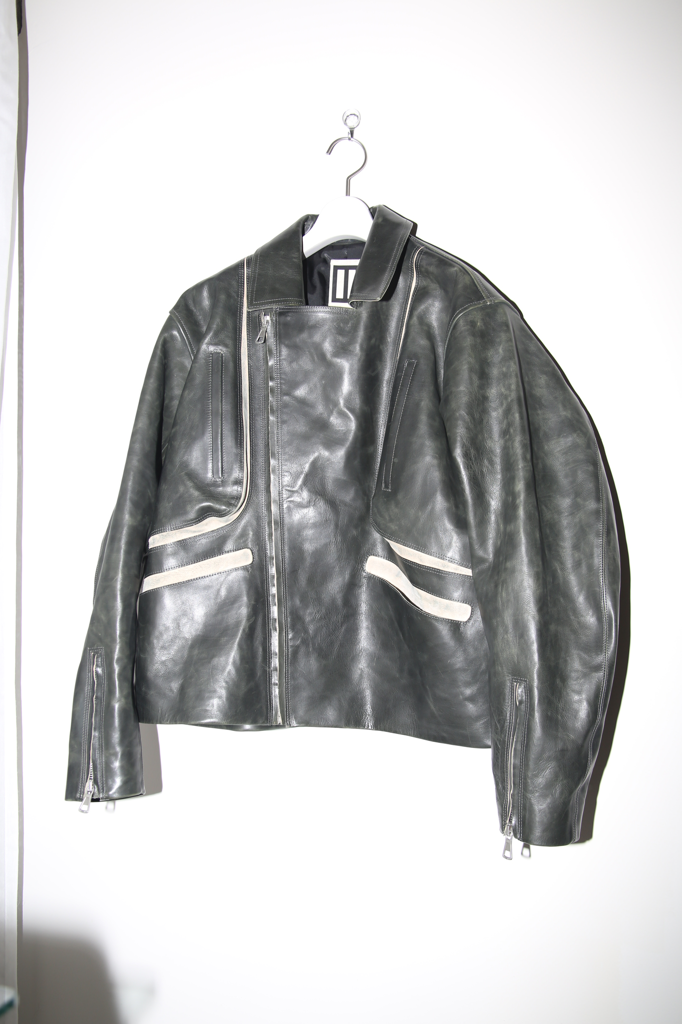 DAISUKE TANABE / PLUTO DESTROYED - LEATHER BIKER JACKET