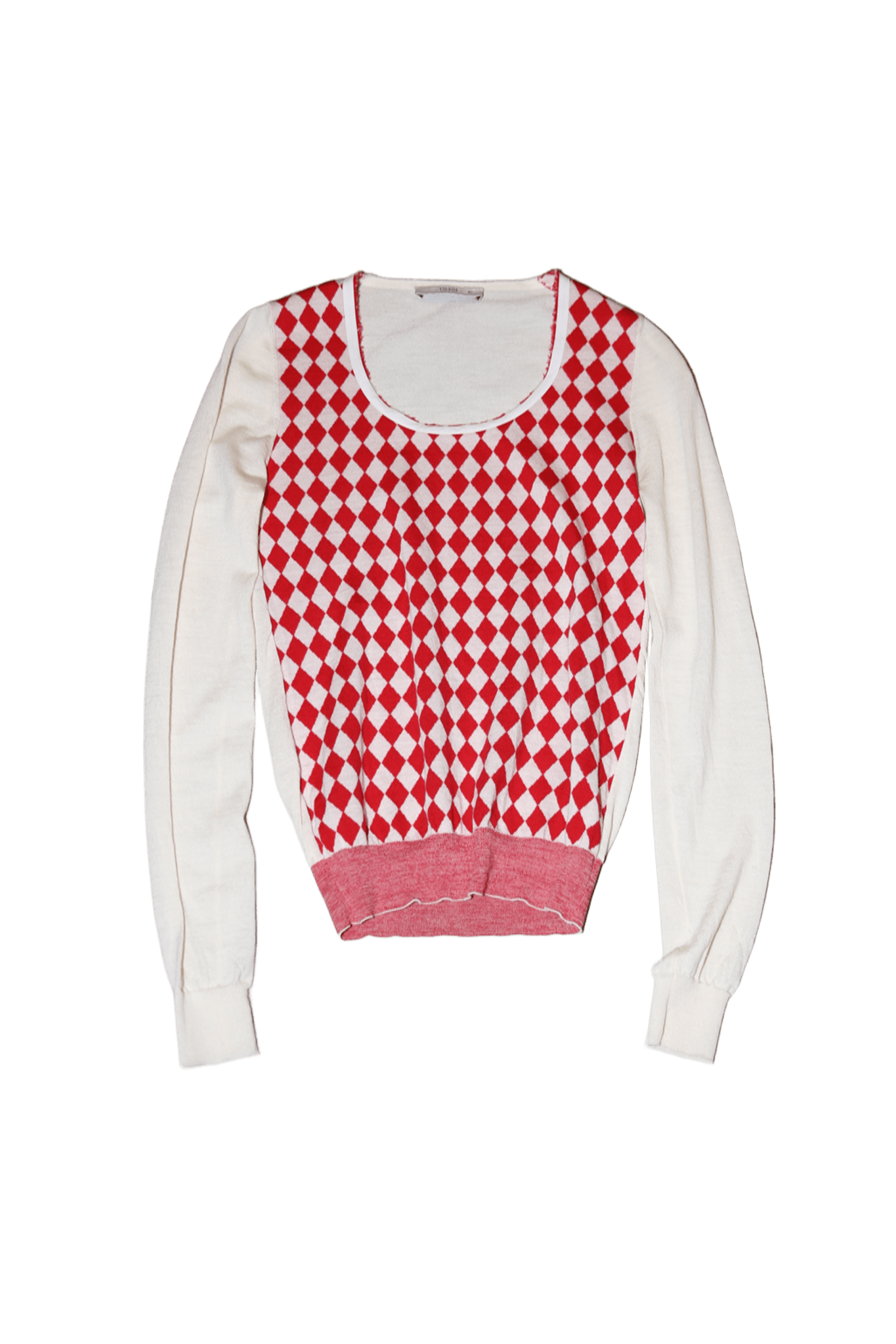 2000 PRADA / ARGYLE KNIT SEW IN COTTON