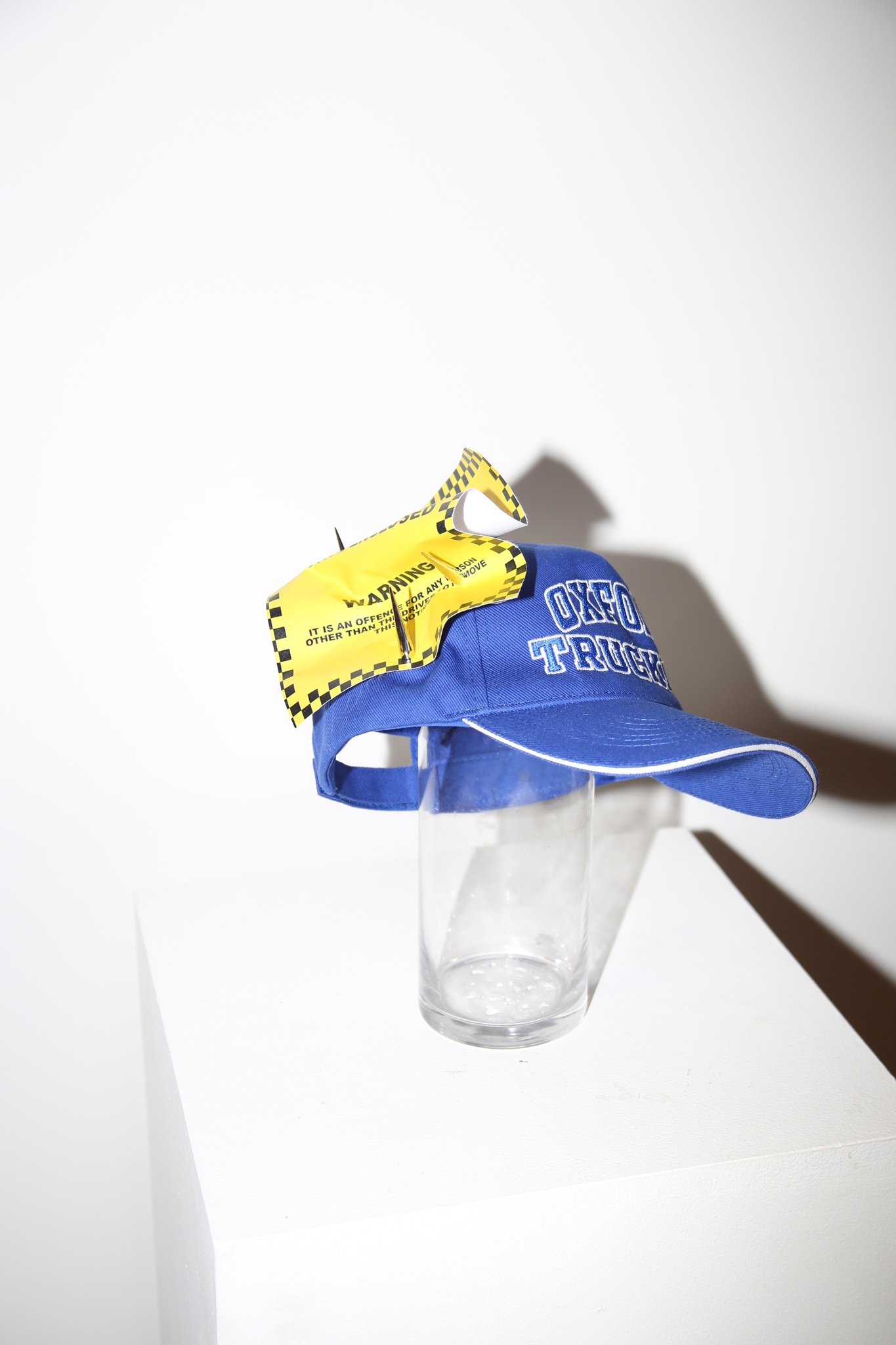 ELLA DOUGLAS / Silk Parking Ticket Hat in BLUE