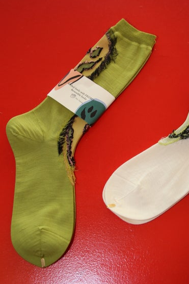 KOTA GUSHIKEN / MELTED SMILE WITH FRIZBEE REVERSIBLE SOX IN YELLOW