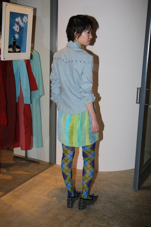 1990 VINTAGE / PILE WRAP MINI SKIRT