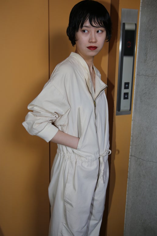 1980 KATHARINE HAMNETT LONDON_MILITARY JUMPSUIT WITH SIGNATURE POCKET
