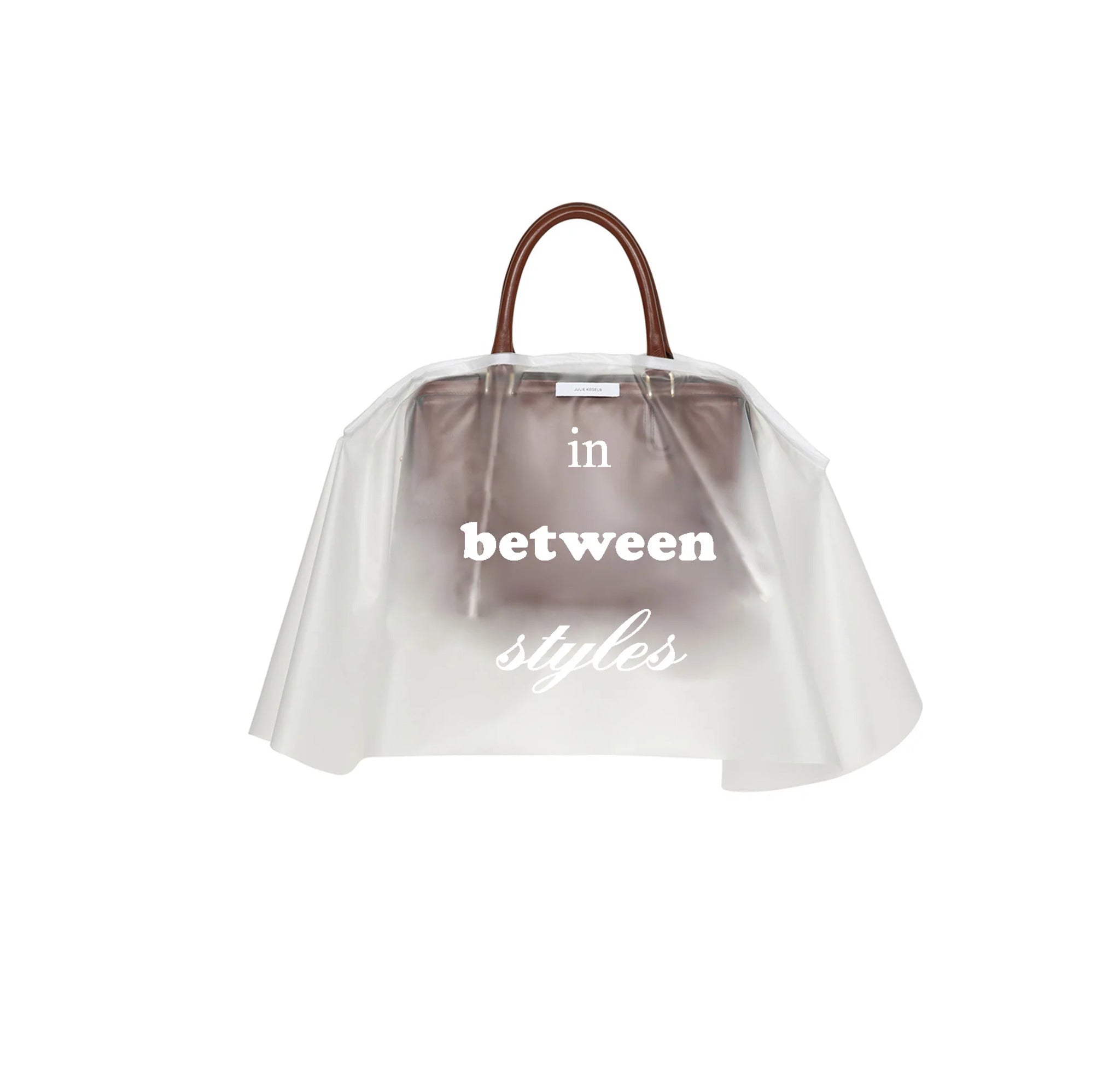 JULIE KEGELS / ABRI-COVER BAG IN CLEAR PVC