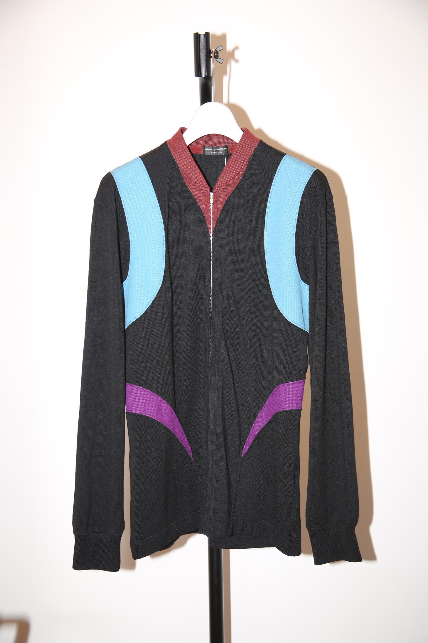 2003 COMME DES GARCONS HOMME PLUS / CURVE PATTERN WOOL KANOKO TRACK JAKET