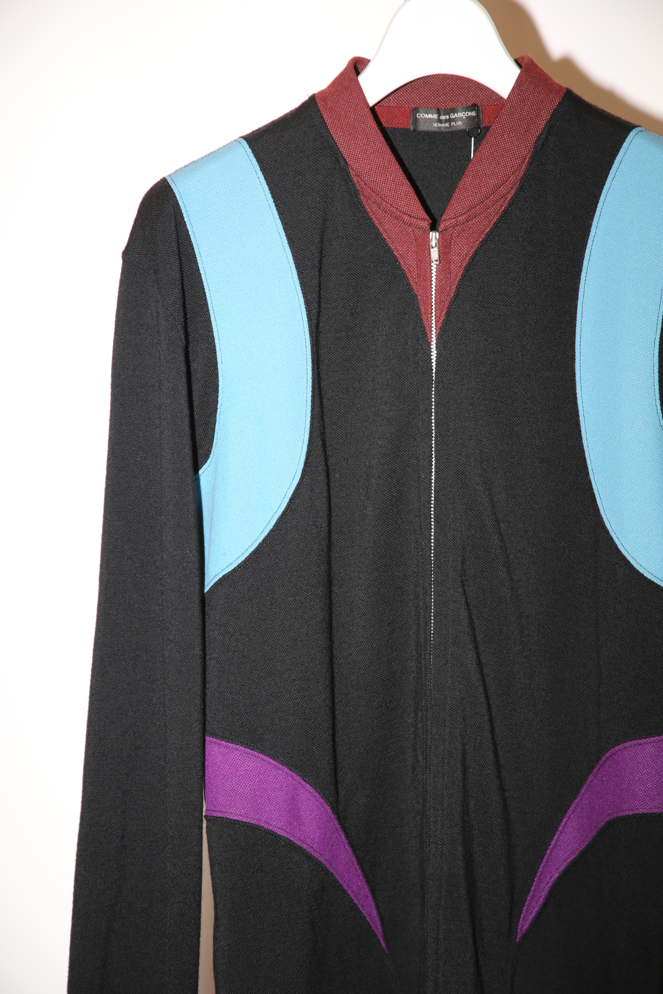2003 COMME DES GARCONS HOMME PLUS / CURVE PATTERN WOOL KANOKO TRACK JAKET