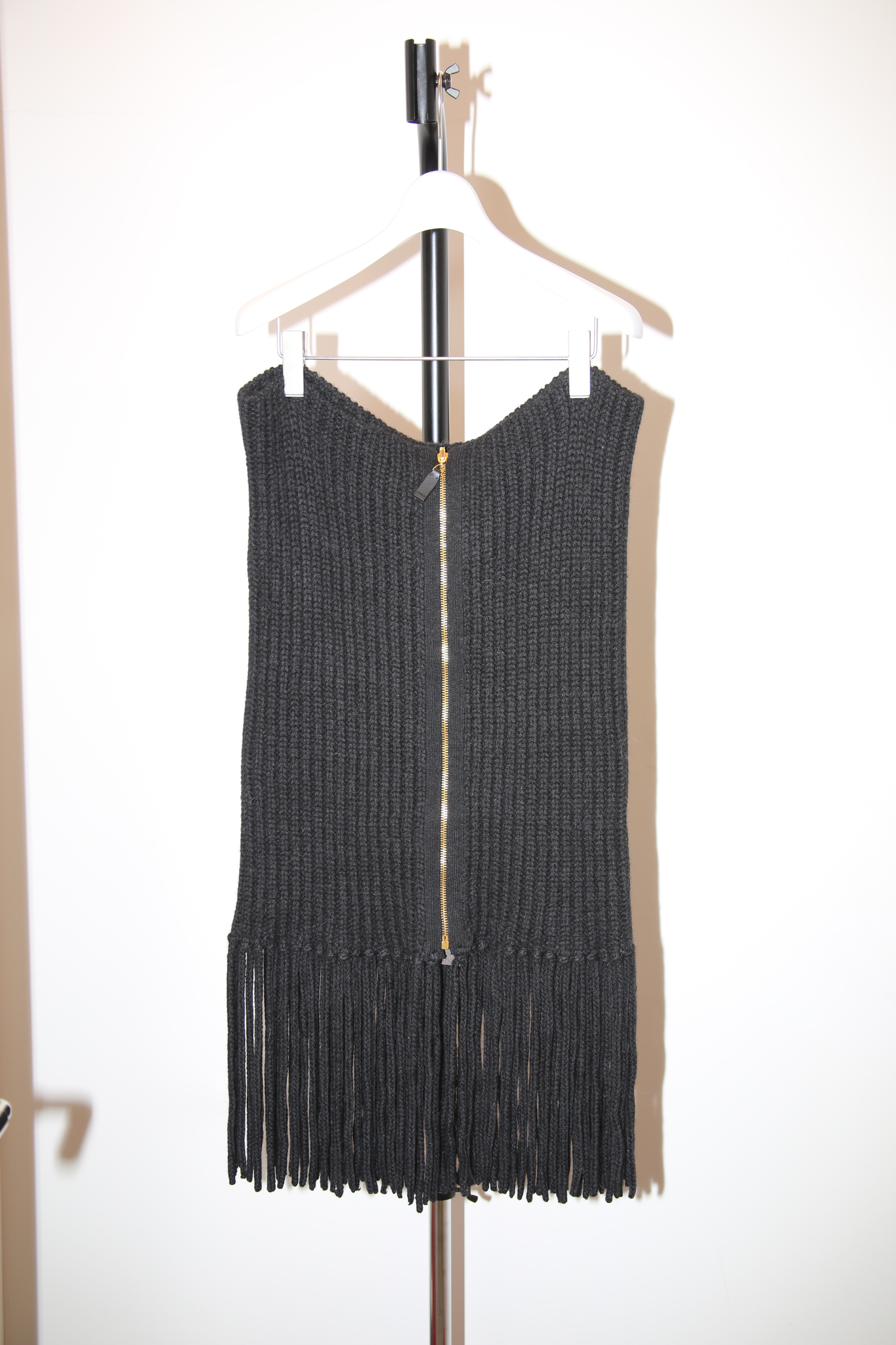 1990 GUCCI / LOW GAUGE ALPACA KNIT SKIRT IN BLACK