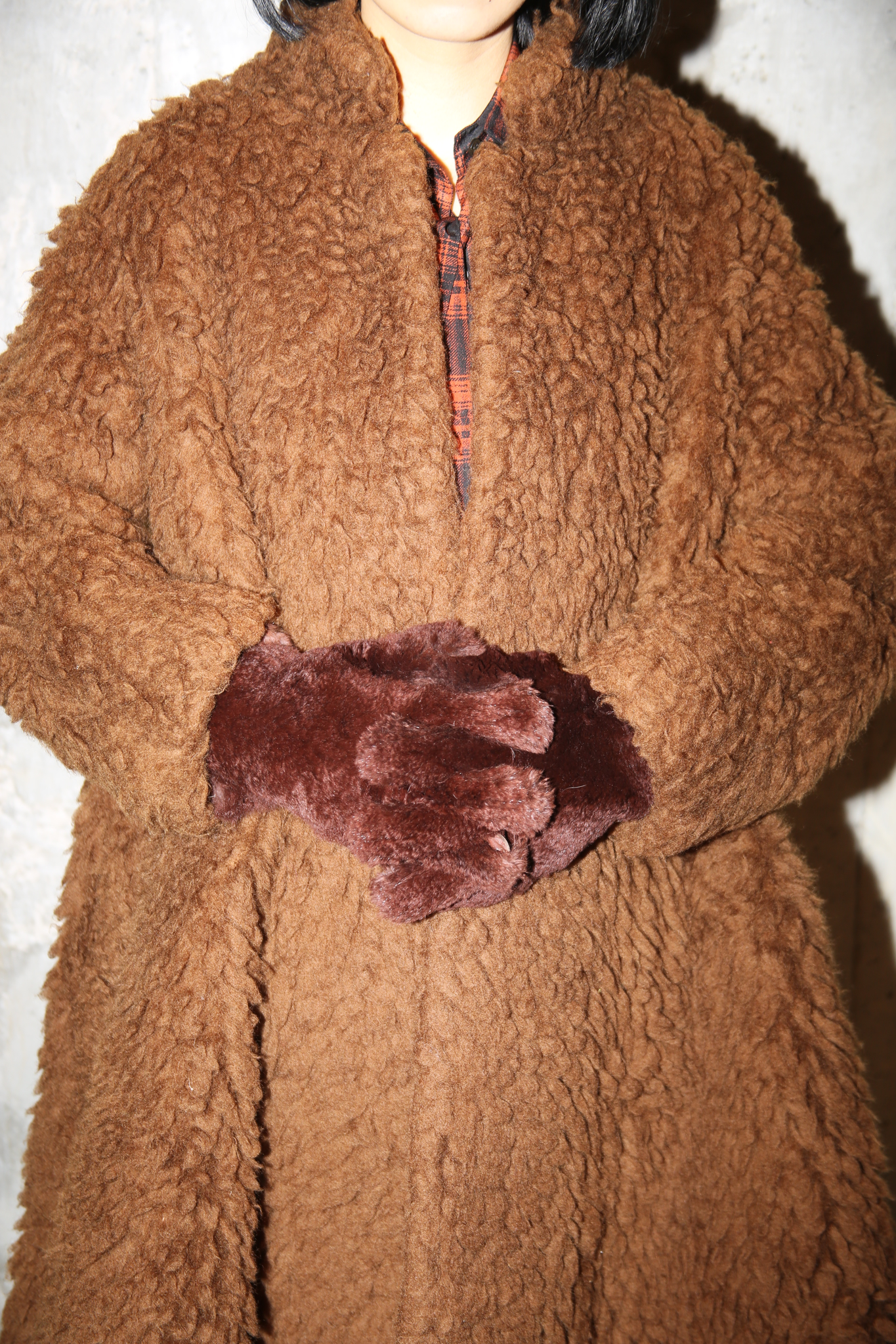 1961 NEIMAN MARCUS PIETRO / TEDDY BEAR COAT IN IMPORTED WOOL BOA