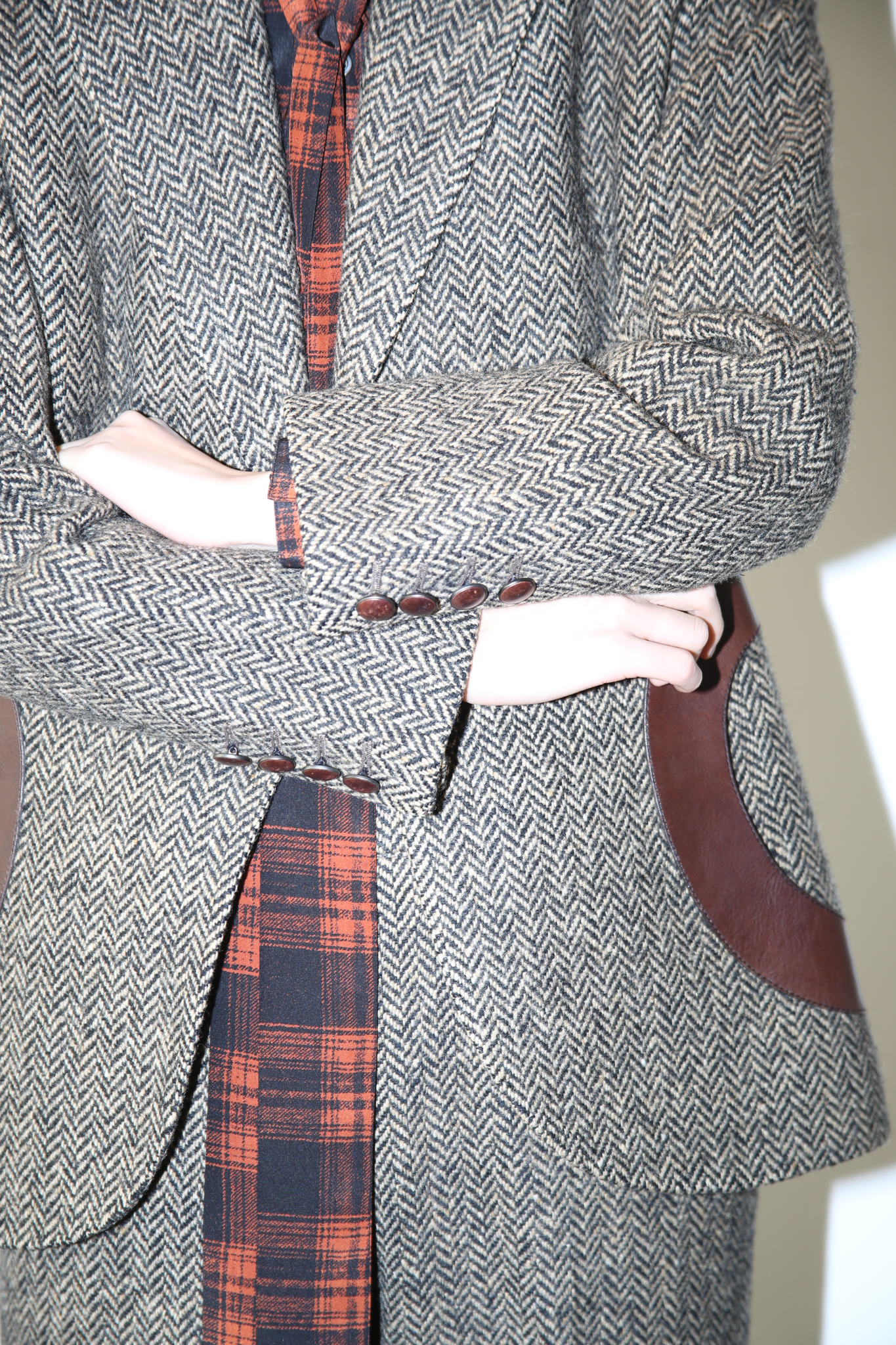 2000 HERMES / NOFORK TAILORED SUITS IN CASHMERE WOOL TWEED