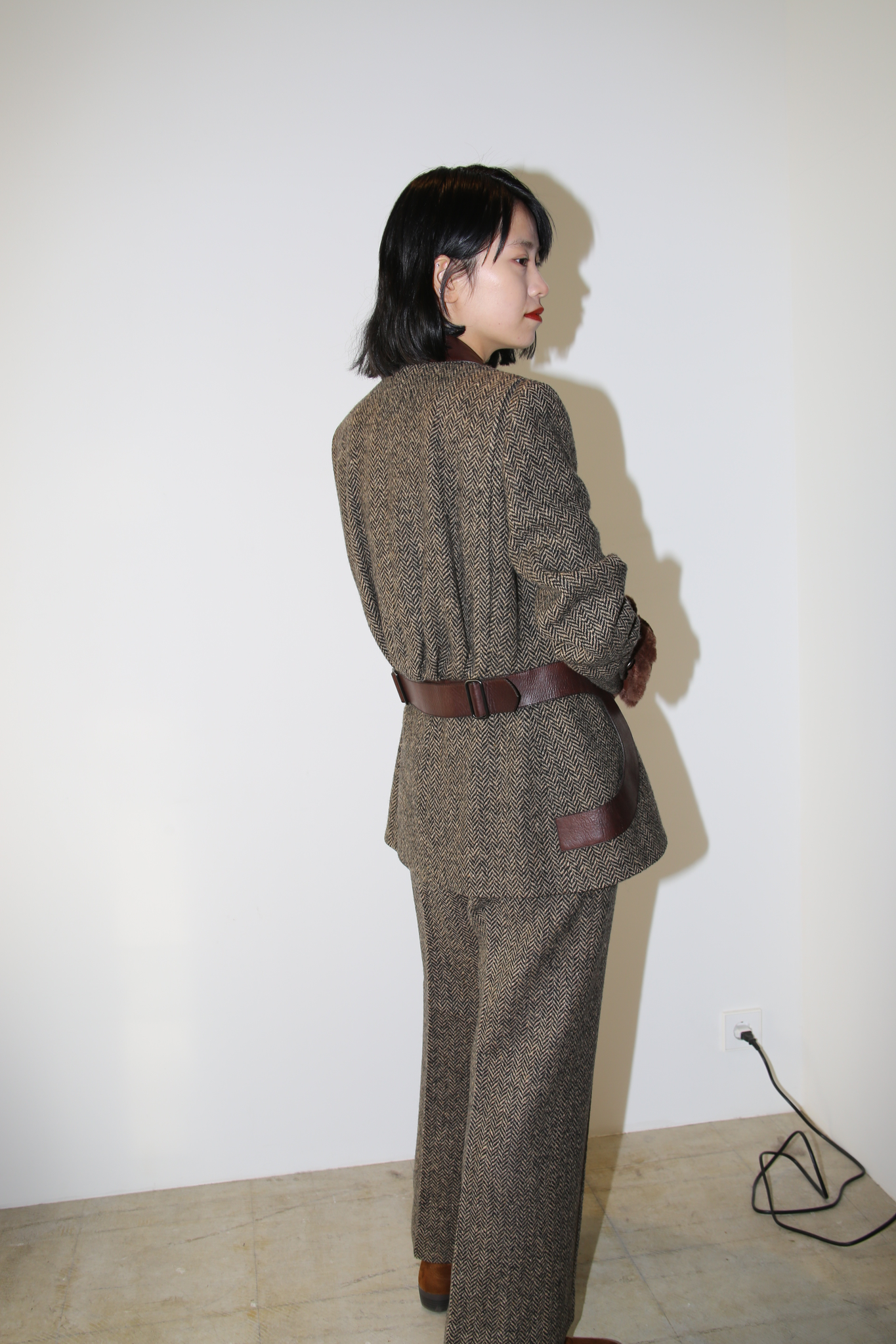 2000 HERMES / NOFORK TAILORED SUITS IN CASHMERE WOOL TWEED