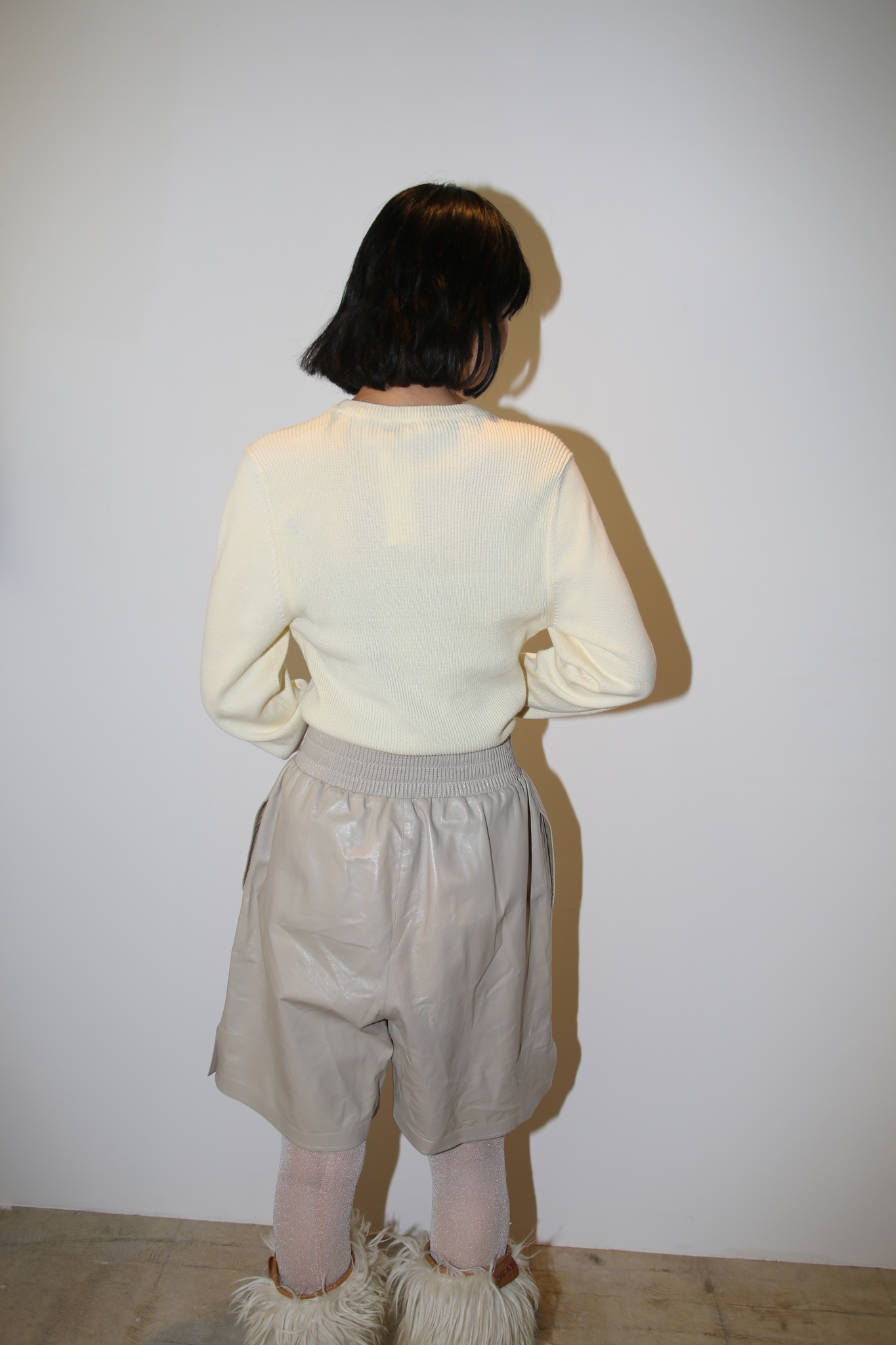 1990 THIERRY MUGLER / COTTON SWEATER WITH LONG RIB