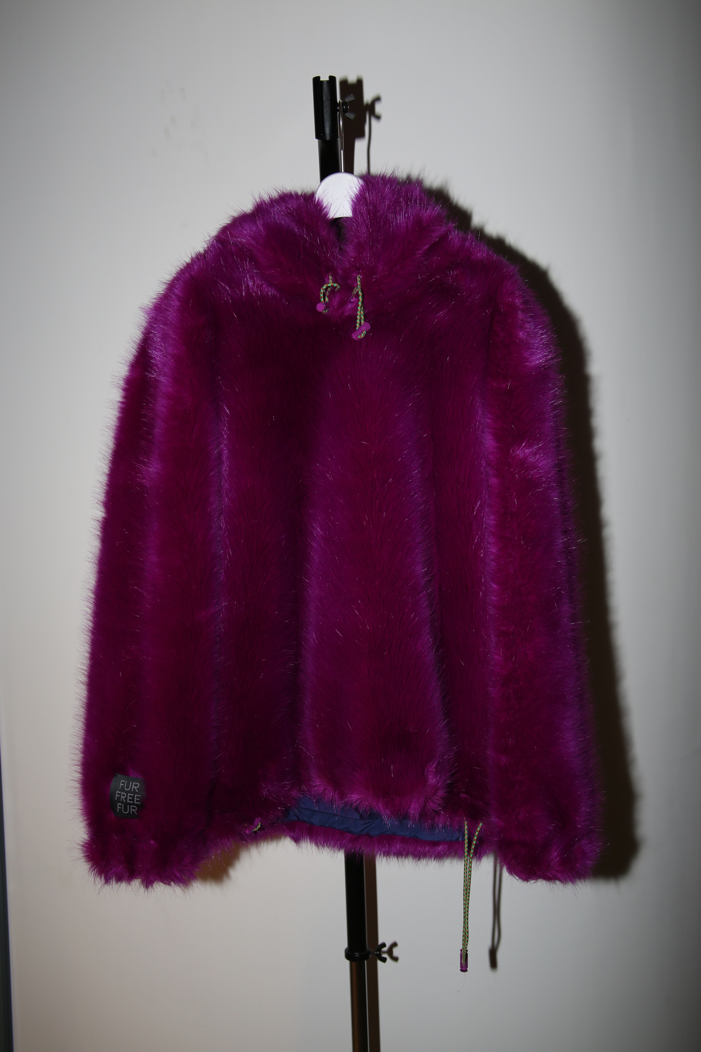 2010 STELLA MCCARTNEY / MONSTER FAUX FUR PULLOVER HOODIE JACKET