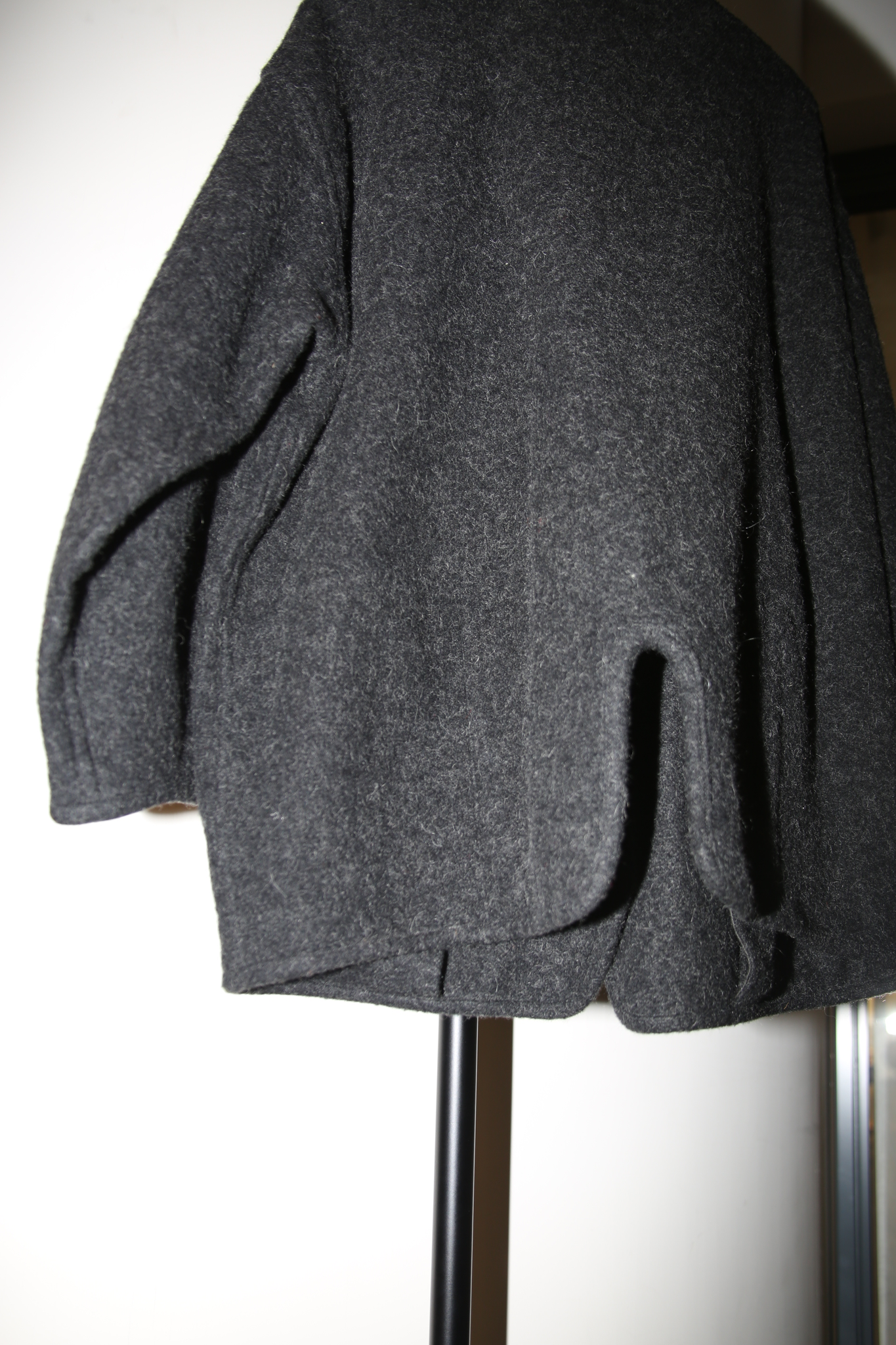 1970 ISSEY MIYAKE / BLANKET WOOL JACKET WITH CIRCLE POCKET