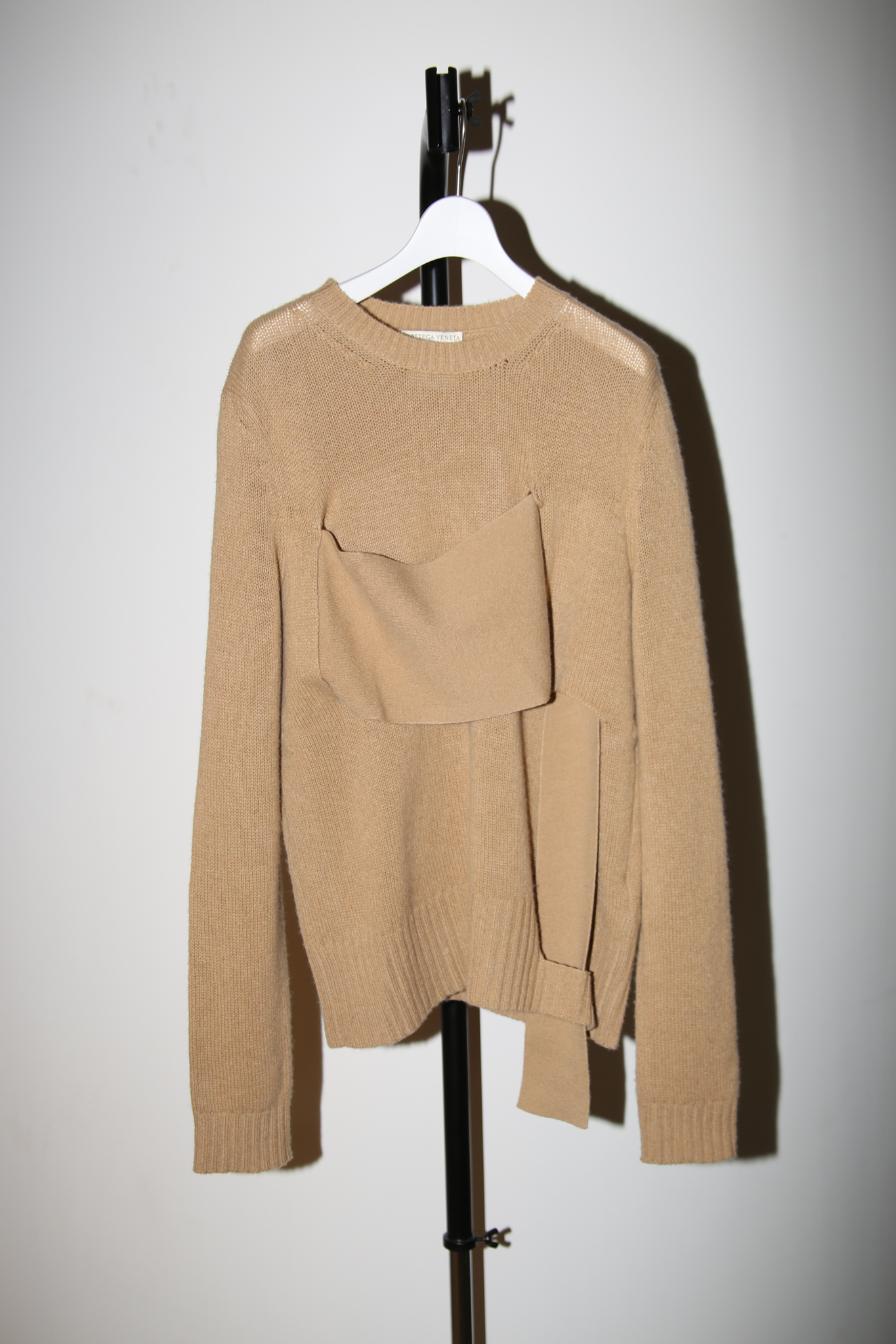2019 BOTTEGA VENETA / INTRECCIATO CASHMERE SWEATER IN CAMEL