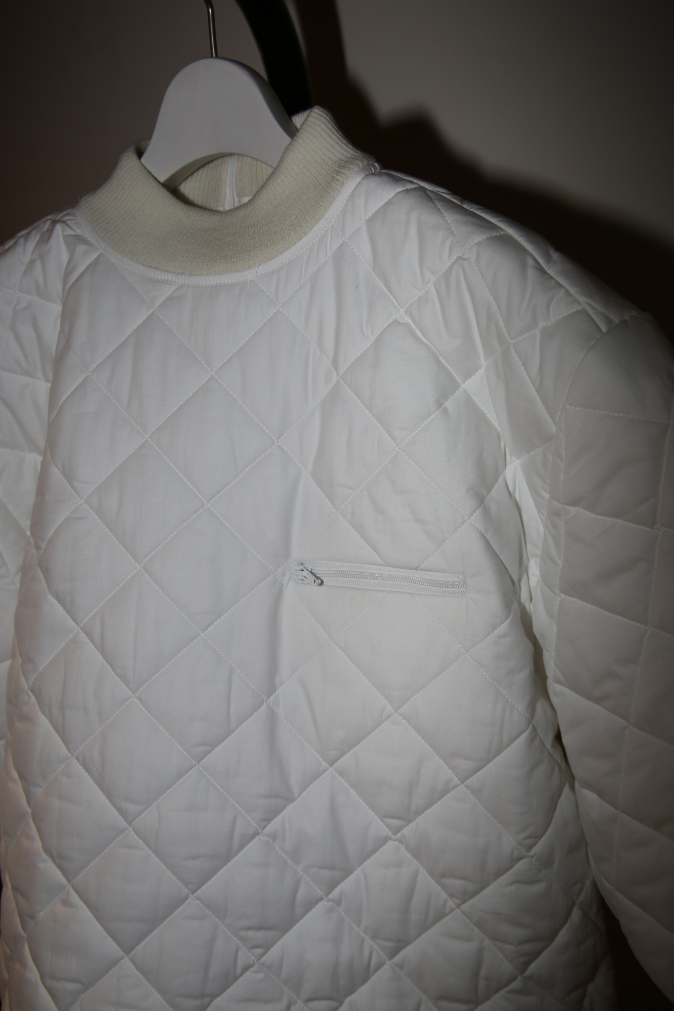 MERYLL ROGGE / QUILTED SWEAT SHIRT IN WHITE