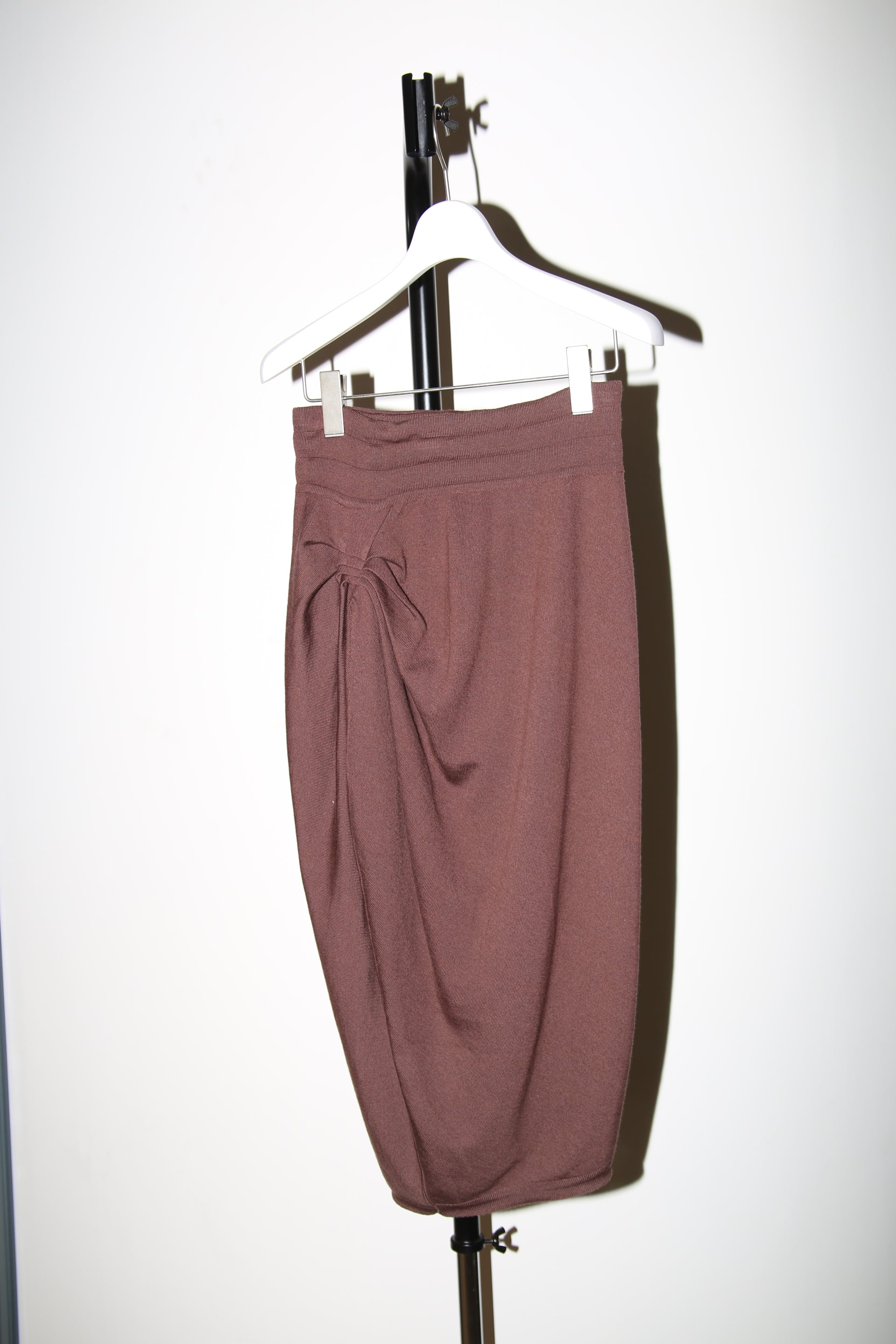 1980 ALAIA / SCULPTURE KNIT BODY SUIT WITH SKIRT : ENSEMBLE
