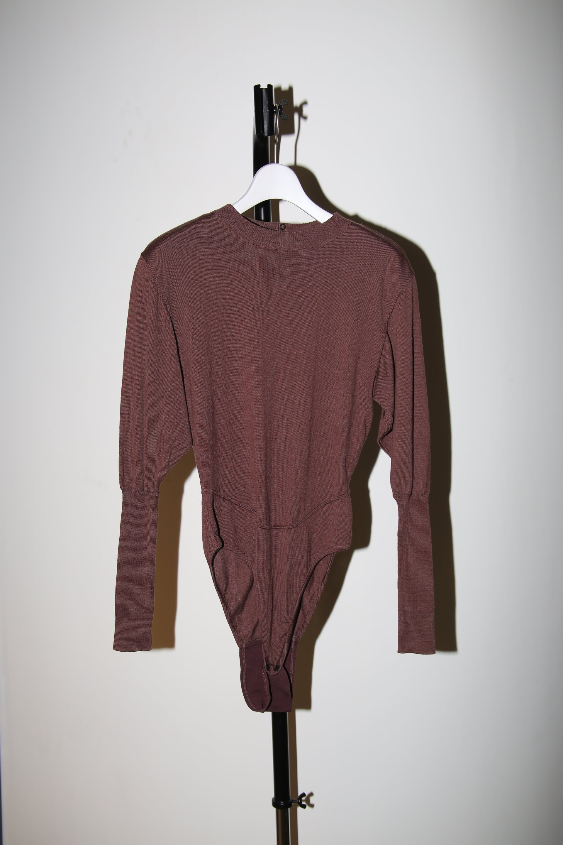 1980 ALAIA / SCULPTURE KNIT BODY SUIT WITH SKIRT : ENSEMBLE