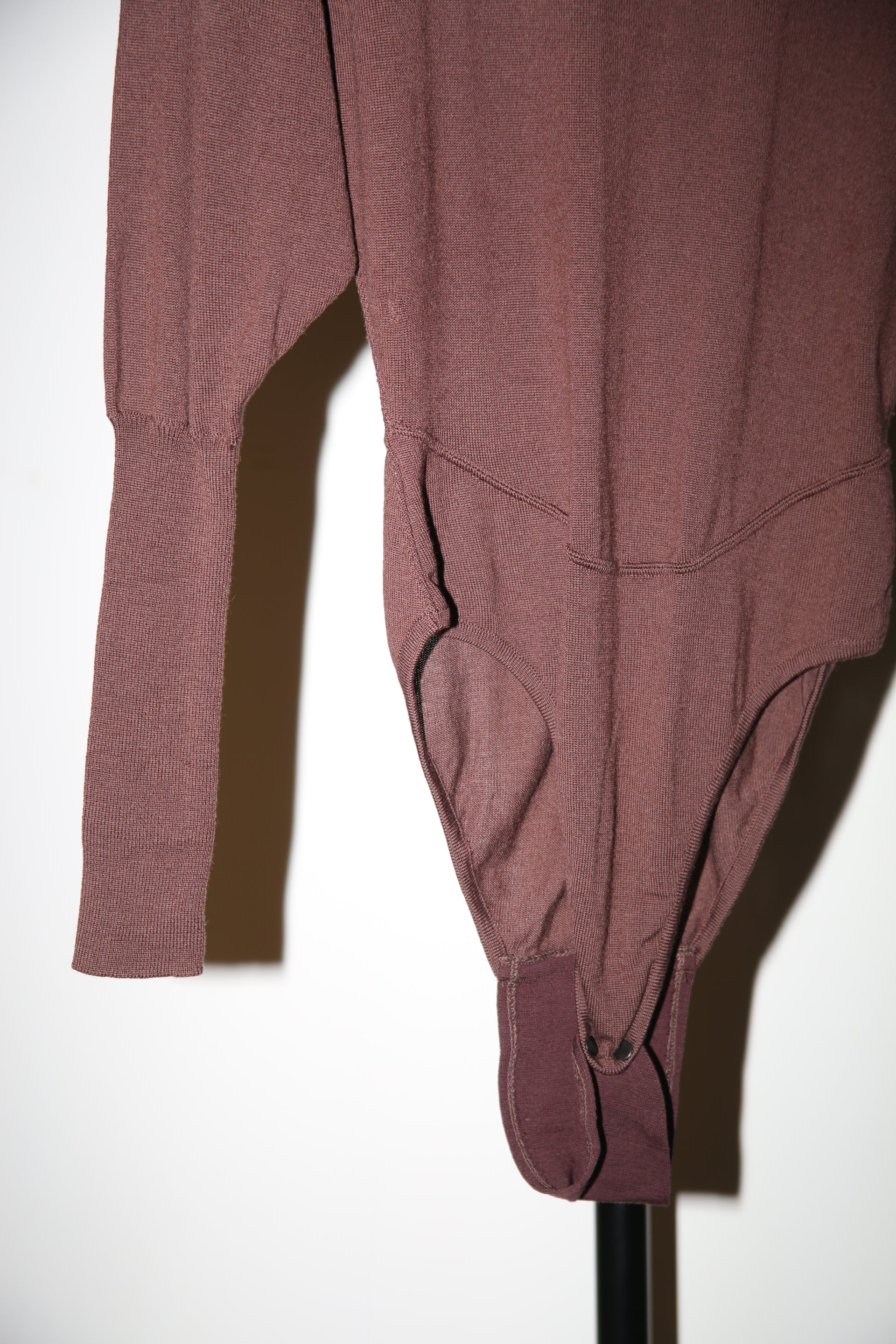 1980 ALAIA / SCULPTURE KNIT BODY SUIT WITH SKIRT : ENSEMBLE