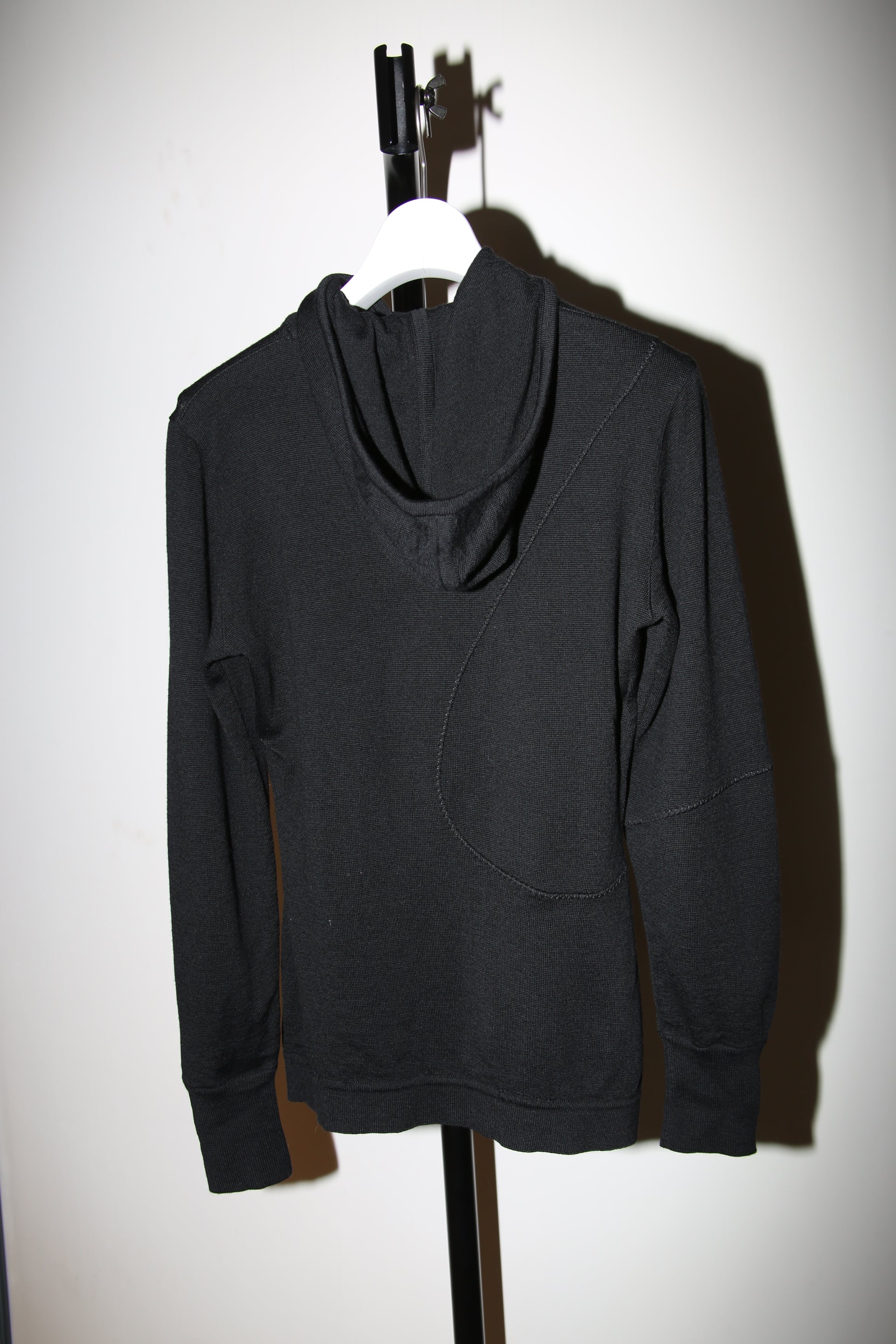 1990 CLAUDE MONTANA / PATCH WORK WOOL KNIT HOODIE