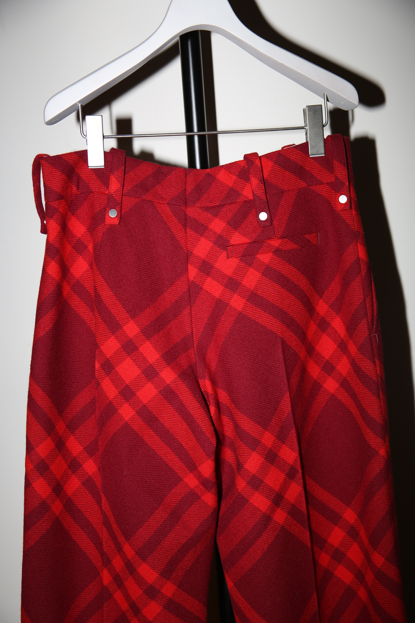 2023 BURBERRY / BURBERRYS CHECK WOOL TROUSER : DEADSTOCK