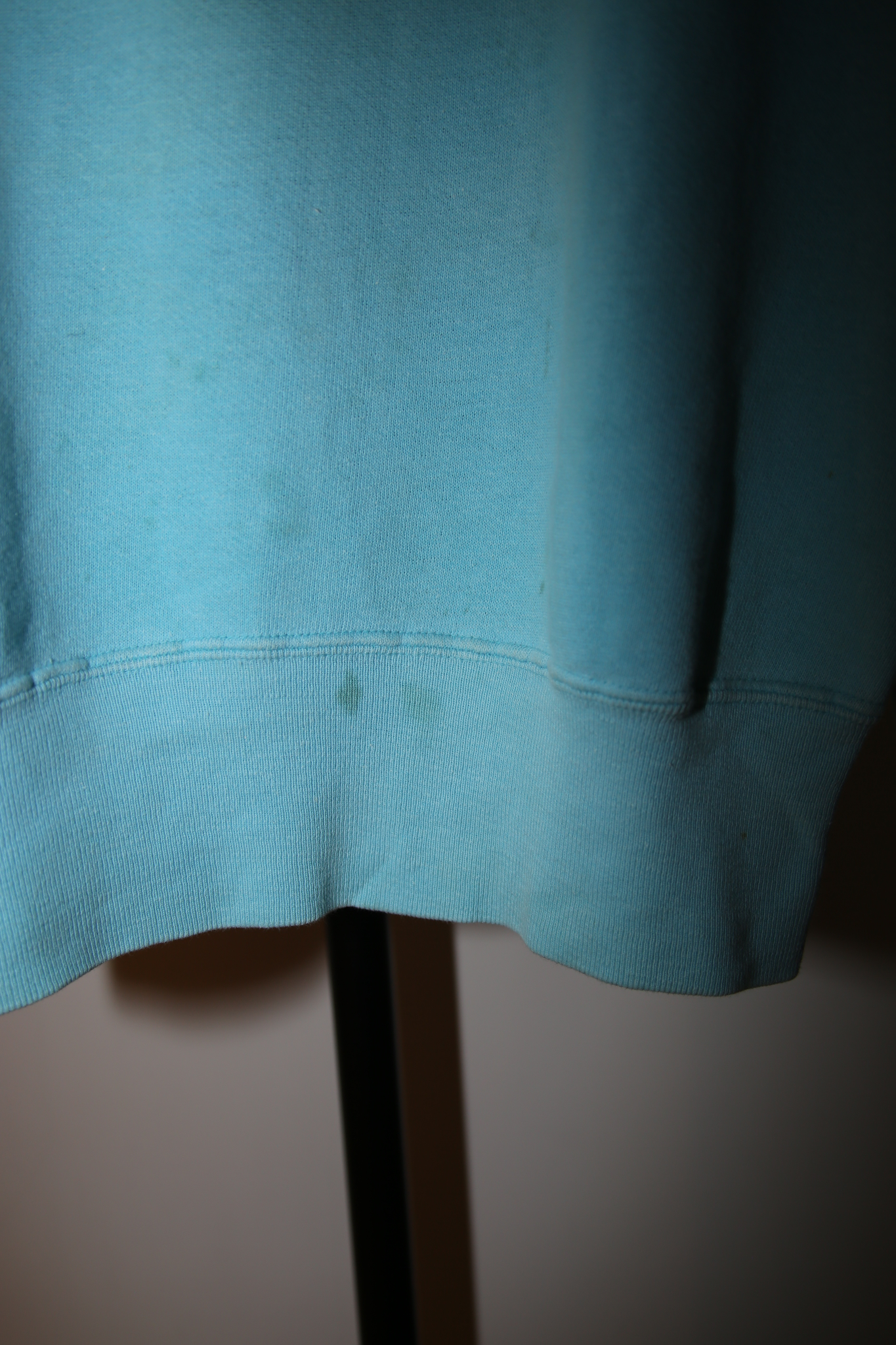 1960 VINTAGE / HIGH NECK SWEAT SHIRT WITH HALF ZIPPER