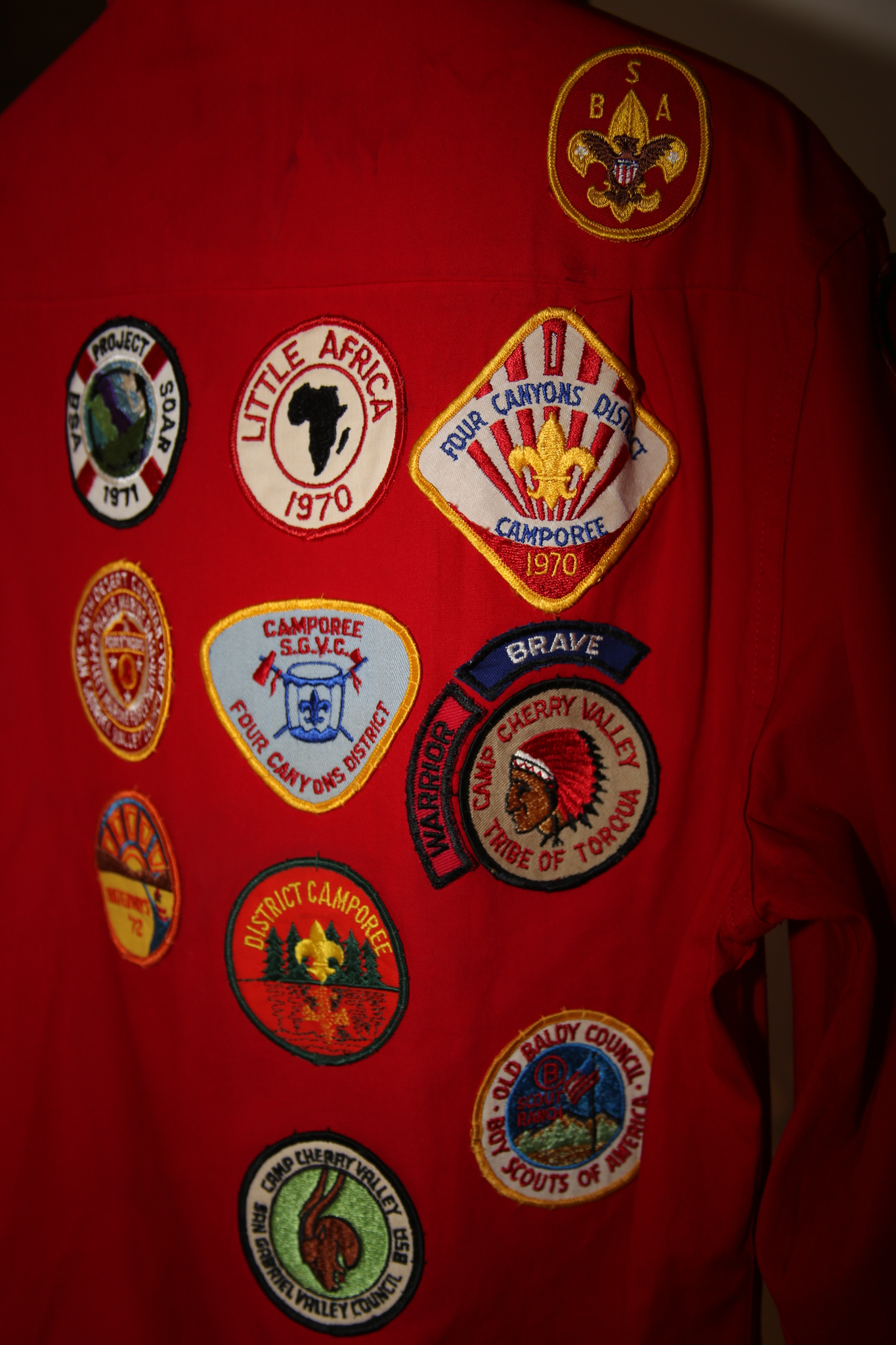 1970 VINTAGE / WAPPEN COSTOM SWING TOP JACKET IN RED