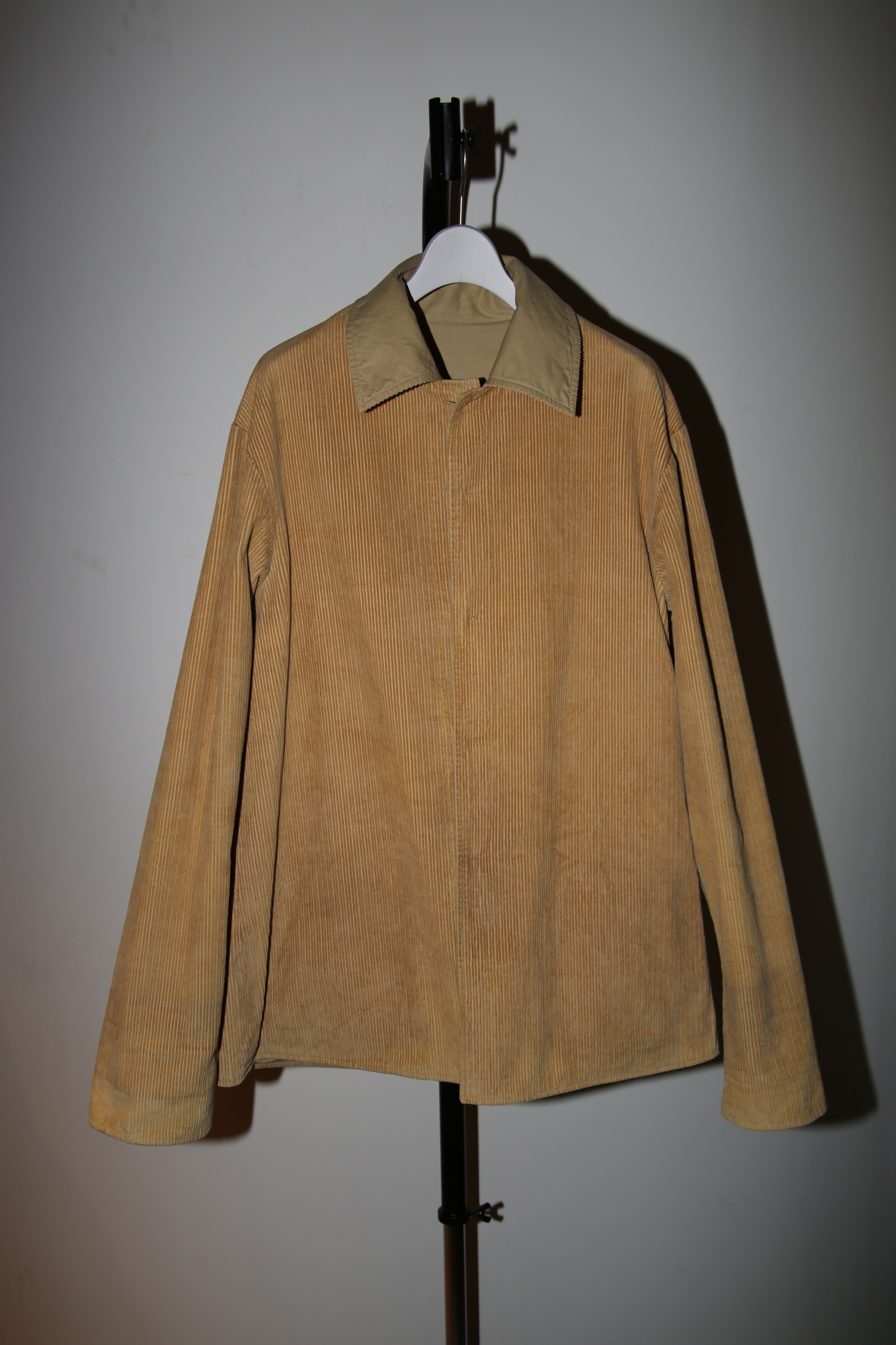 1970 VALENTINO / SHIRT FABRIC RAILROAD JACKET WITH CORDUROY LINING