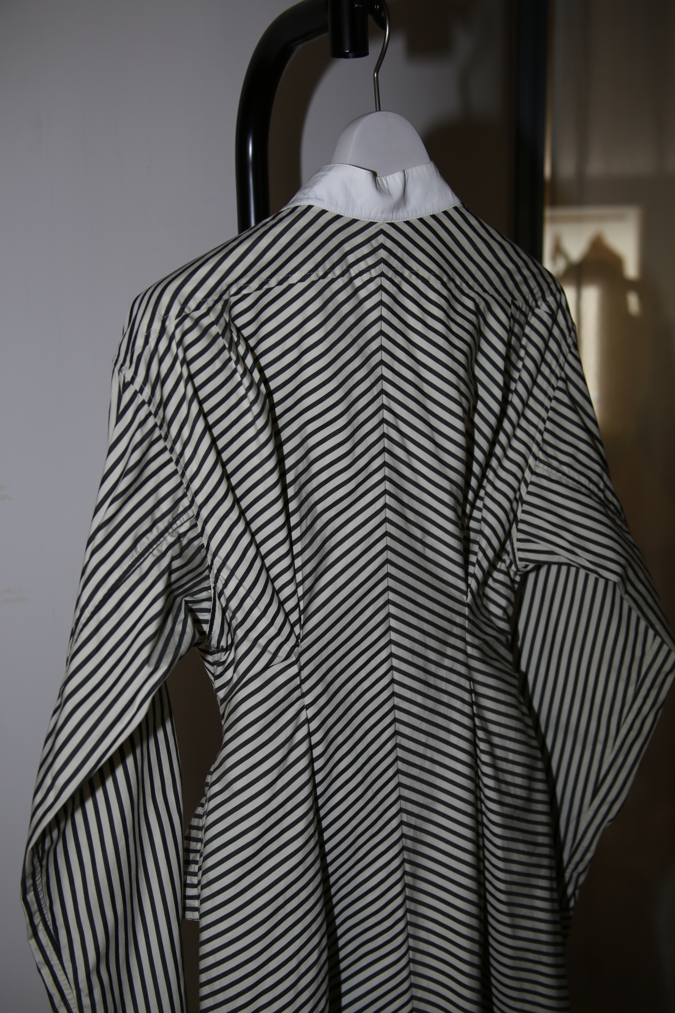 2020 LOEWE / ASYMMETRY SHIRT DRESS WITH PIN STRIPE